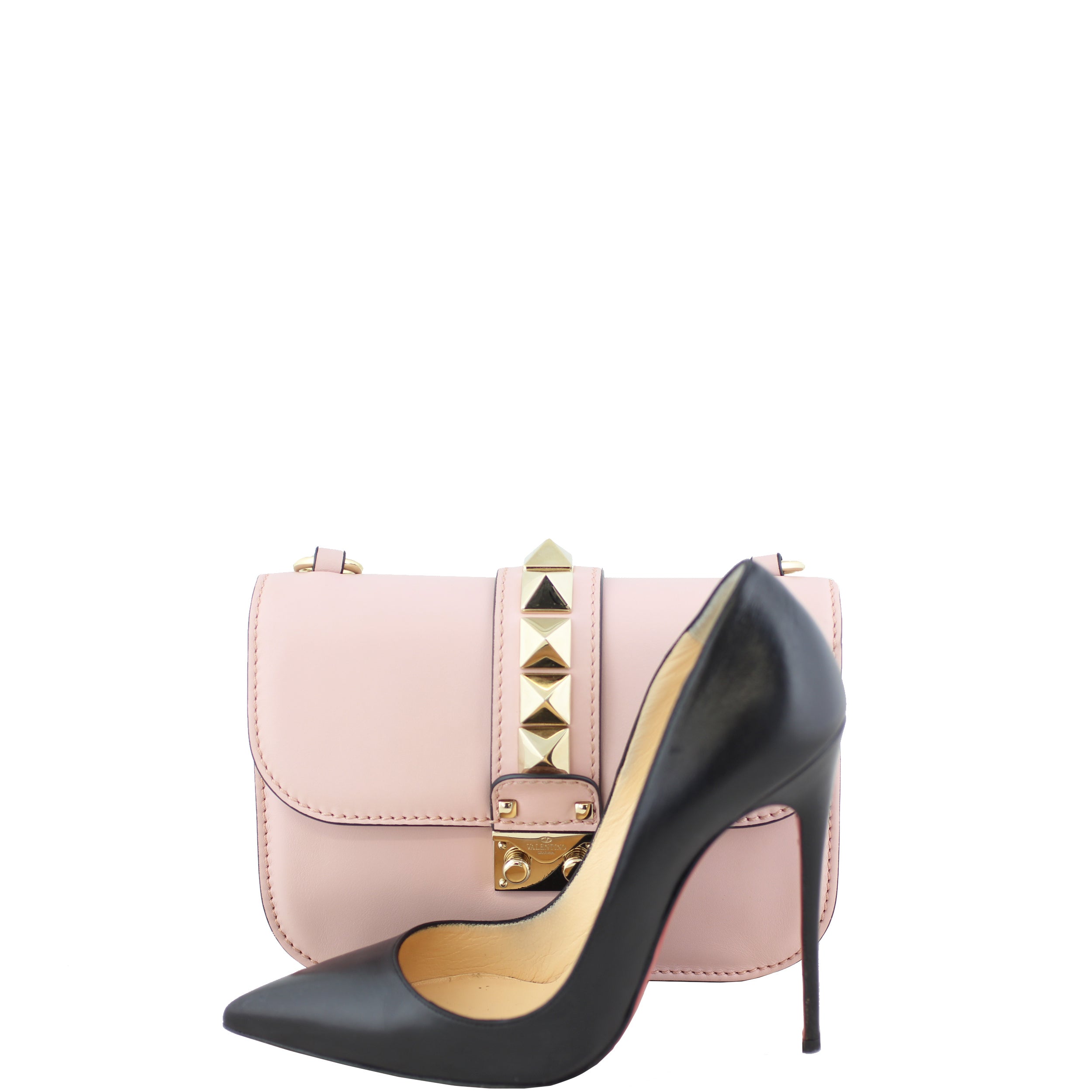 Valentino Small Lock Shoulder Bag Scale