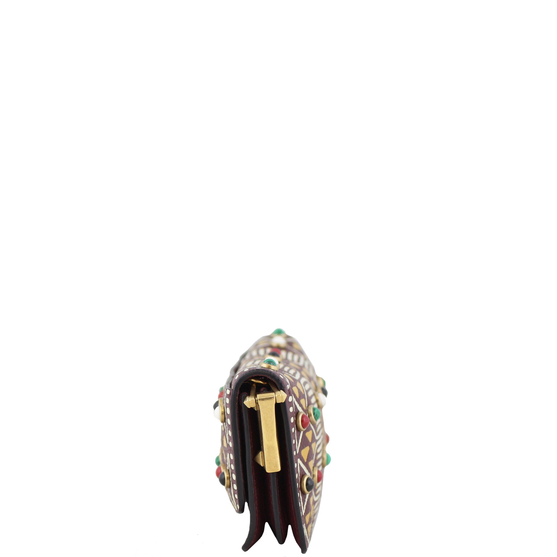 Valentino Tribal Hand-Painted Mini Flap Bag Left