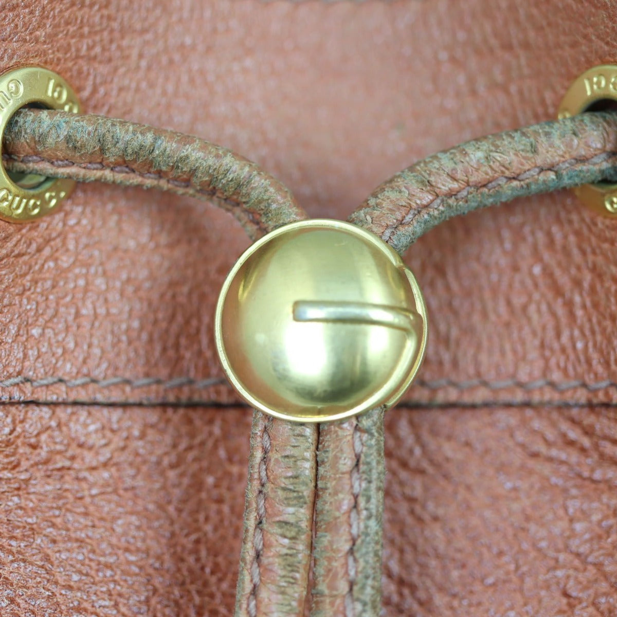 Gucci Vintage Drawstring Bucket Bag Hardware
