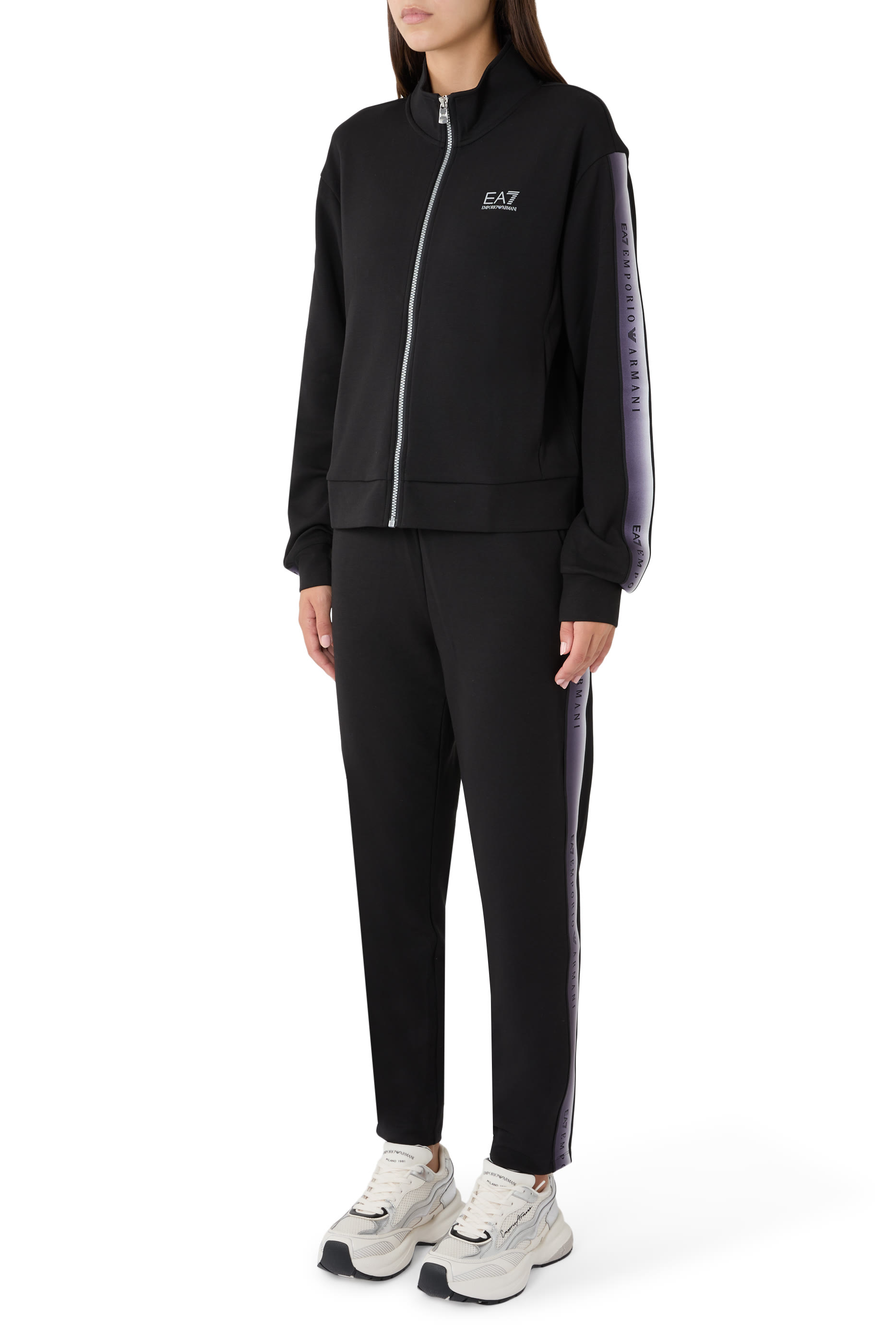 EA7 Logo Tape Tracksuit Set
