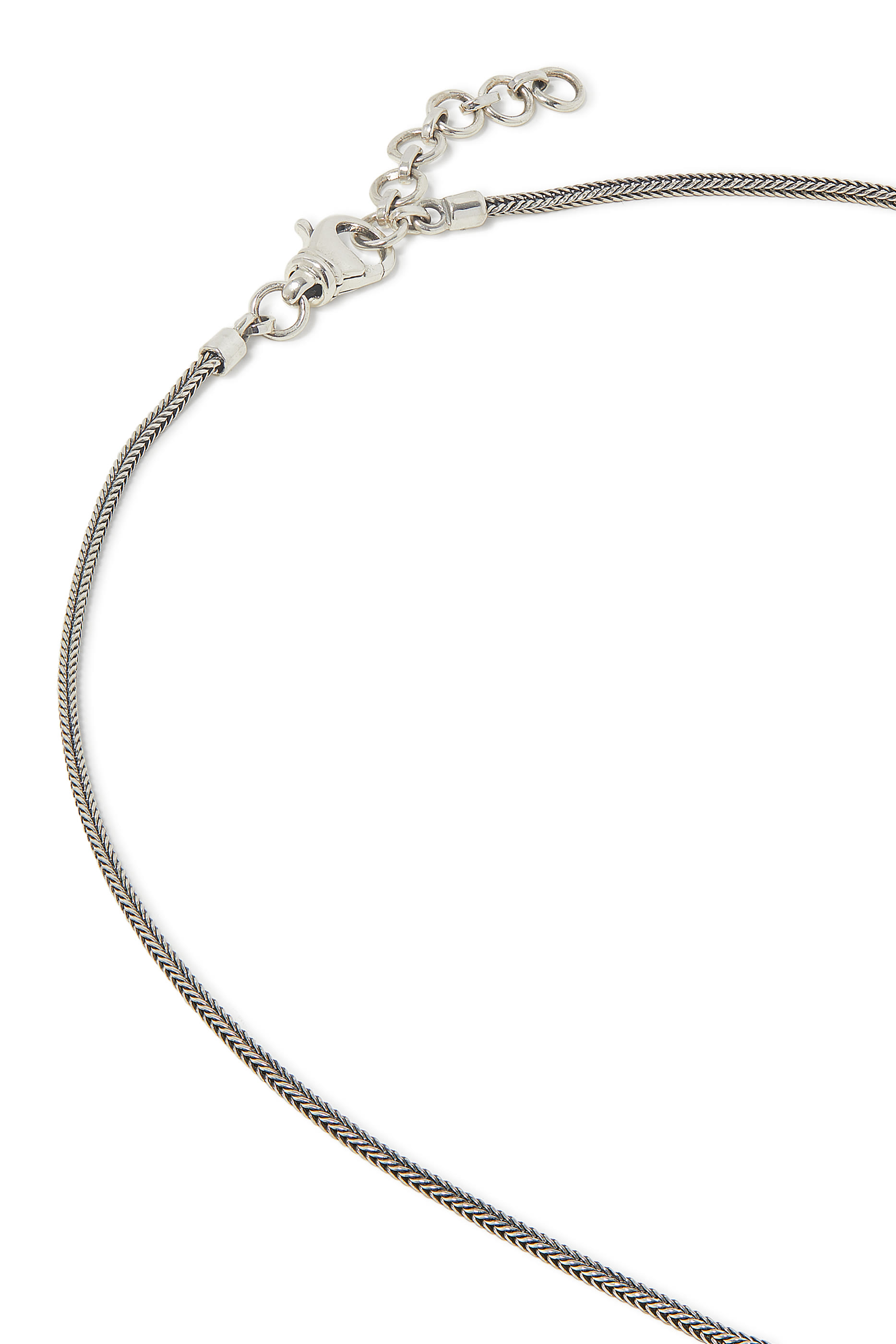 Faith Necklace, Sterling Silver   Sapphire 