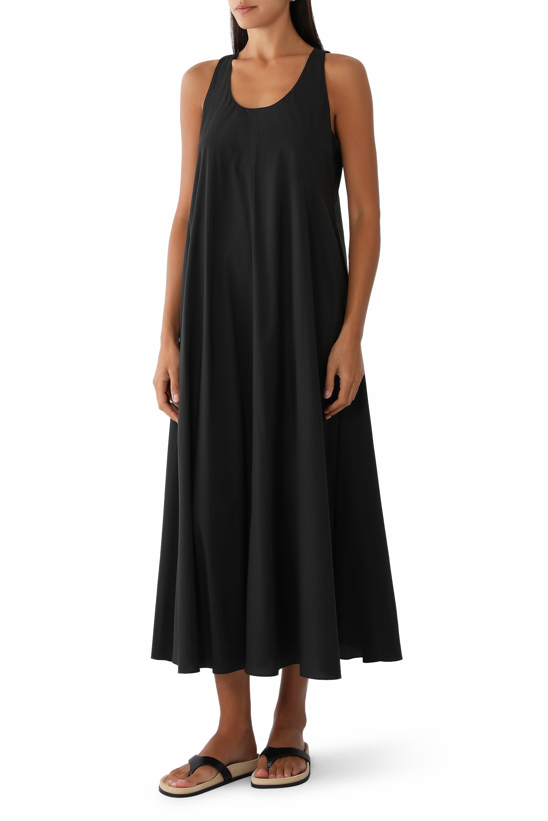 Scoop Neck Sleeveless Maxi Dress 