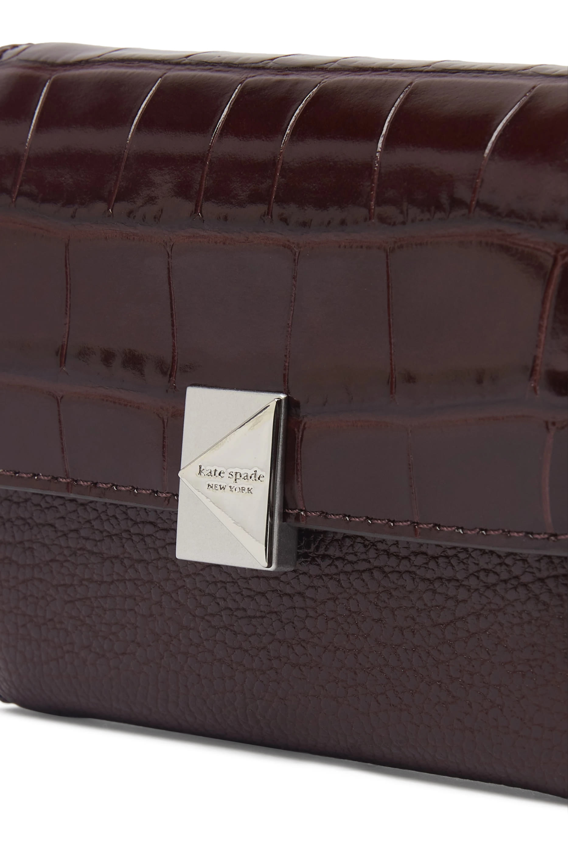 Deco Croc Embossed Small Flap Wallet