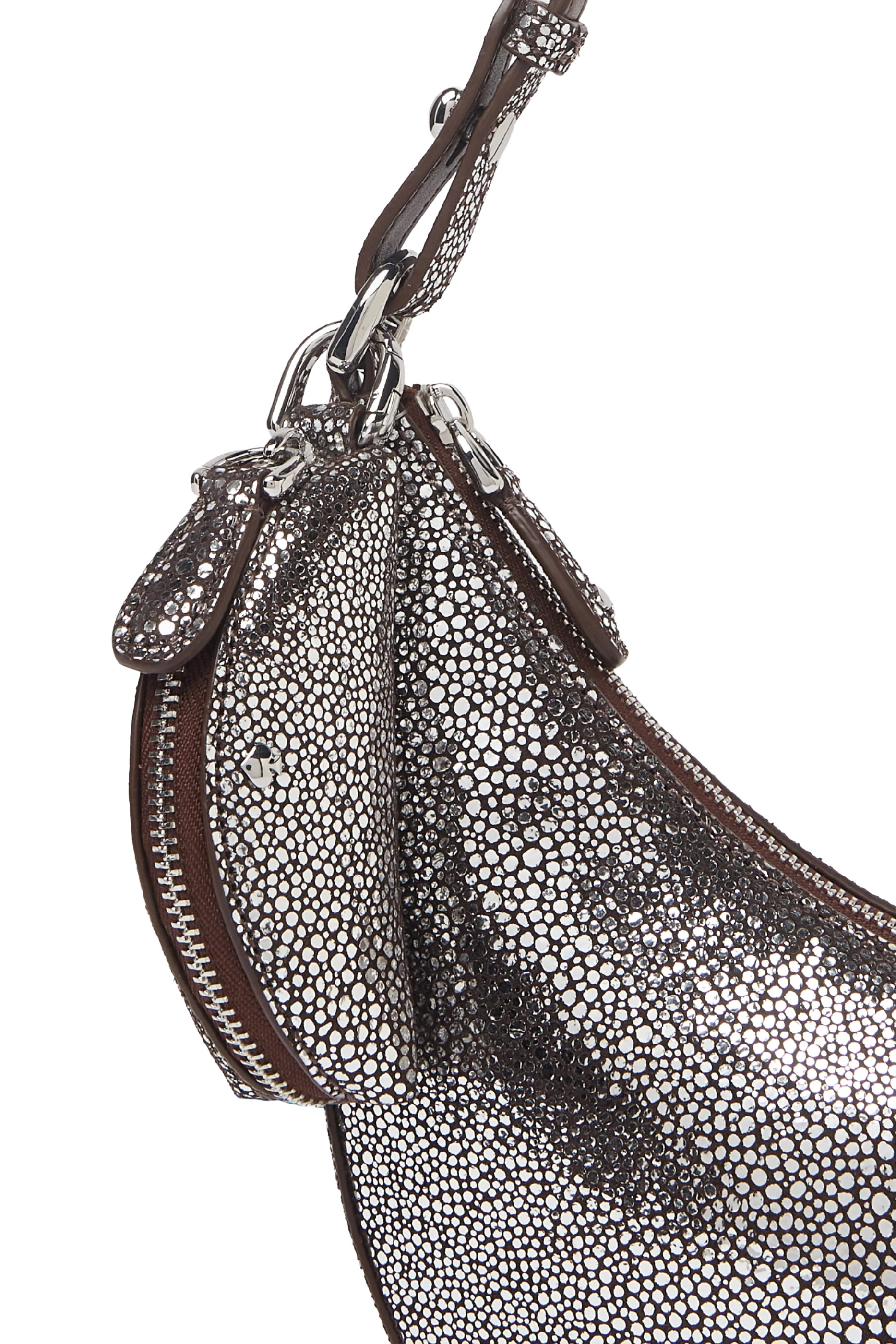 Duo Metallic Dot Suede Mini Shoulder Bag