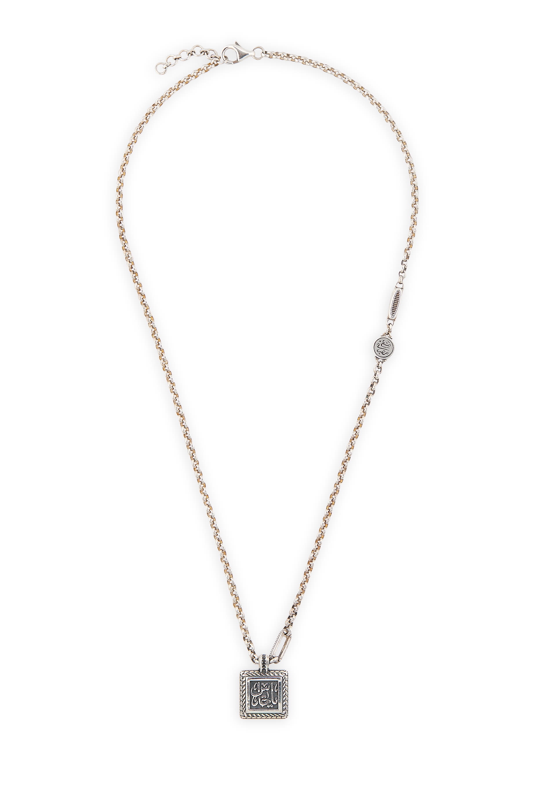 Guardian Necklace, Onyx  Diamond