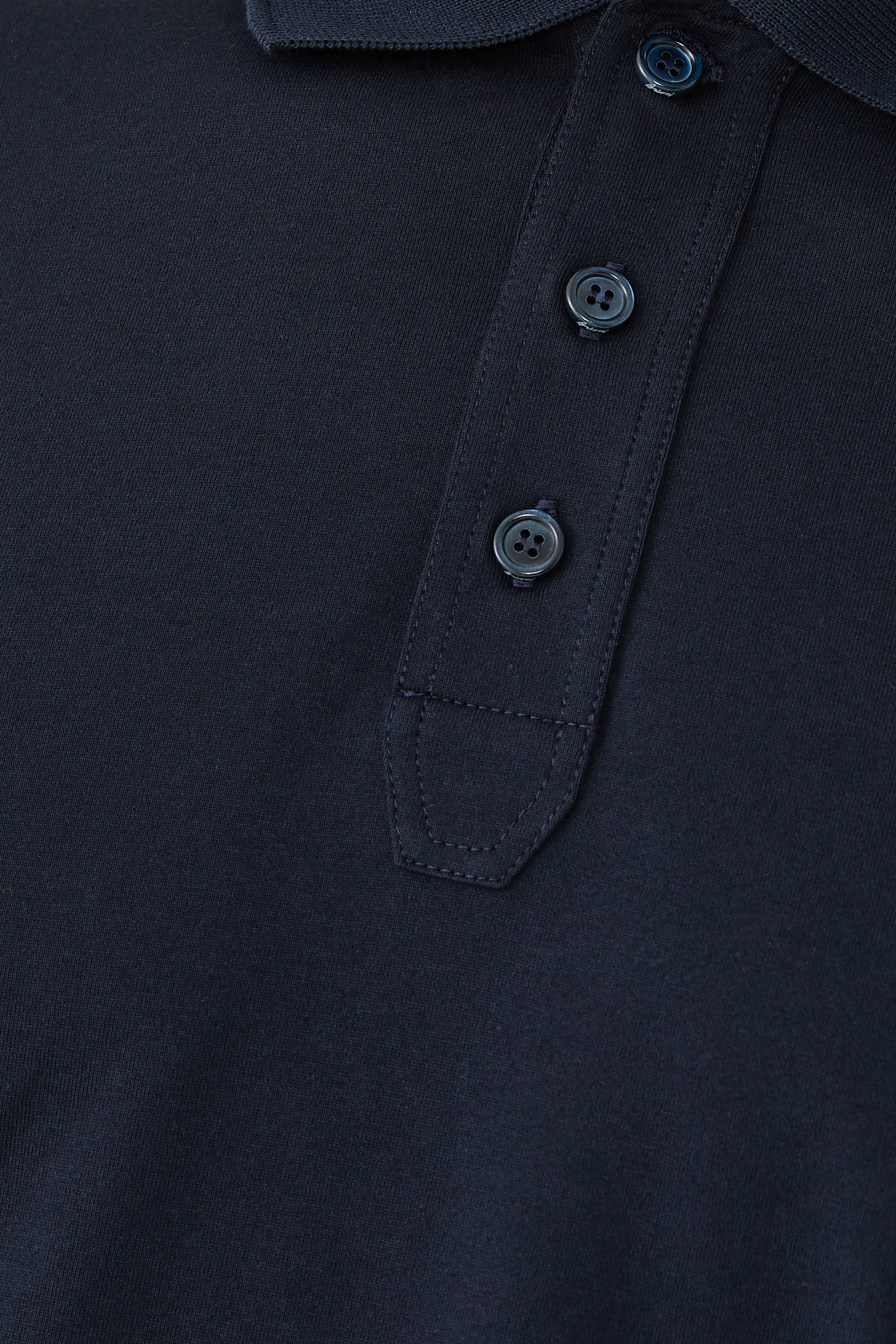 Three-Button Placket Polo Shirt