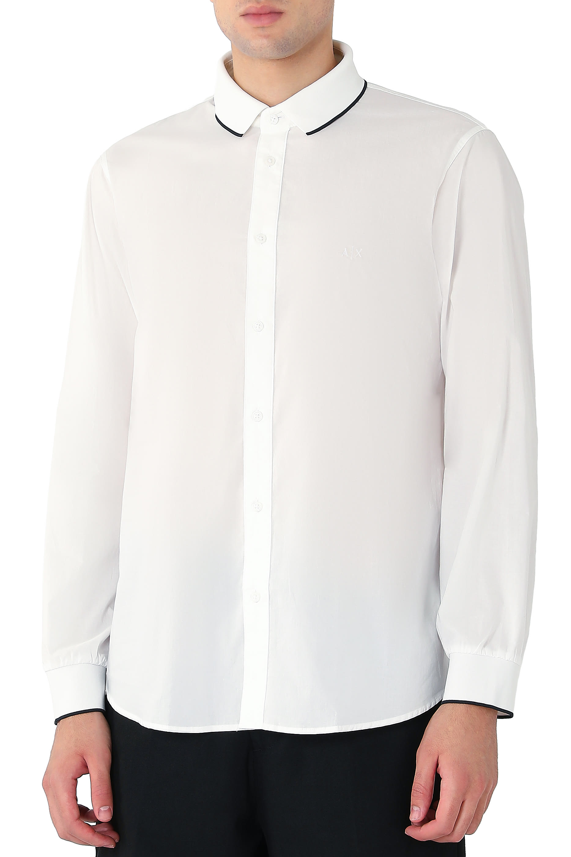 AX Logo Rib Details Shirt