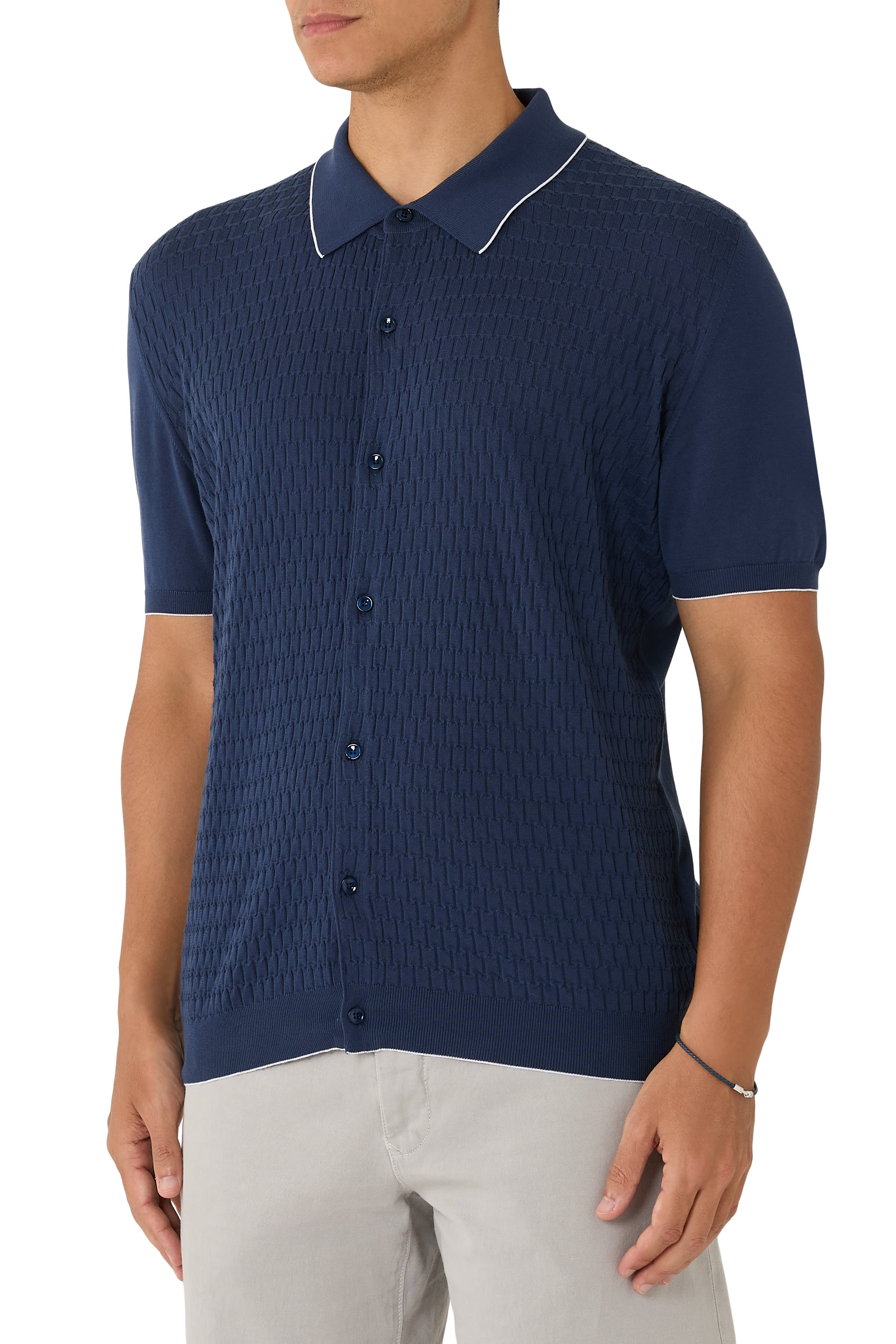  Knitted Polo Shirt