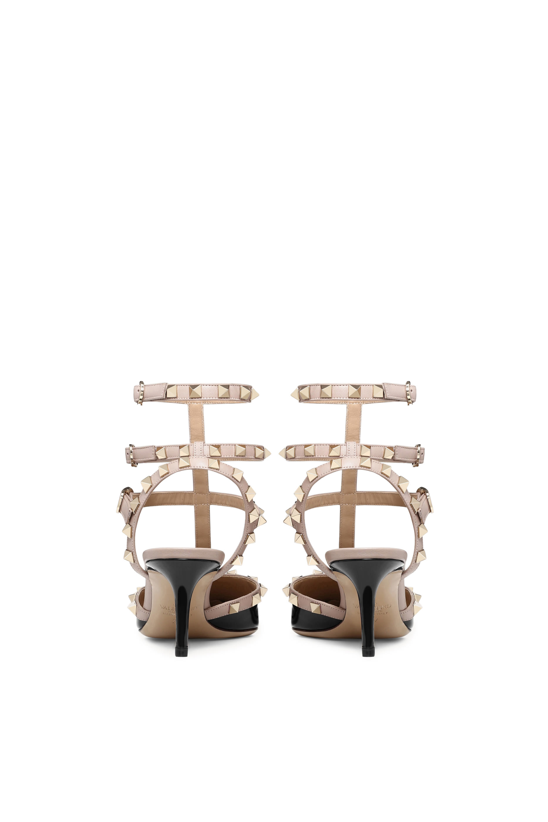 Rockstud 65 Leather Caged Pumps