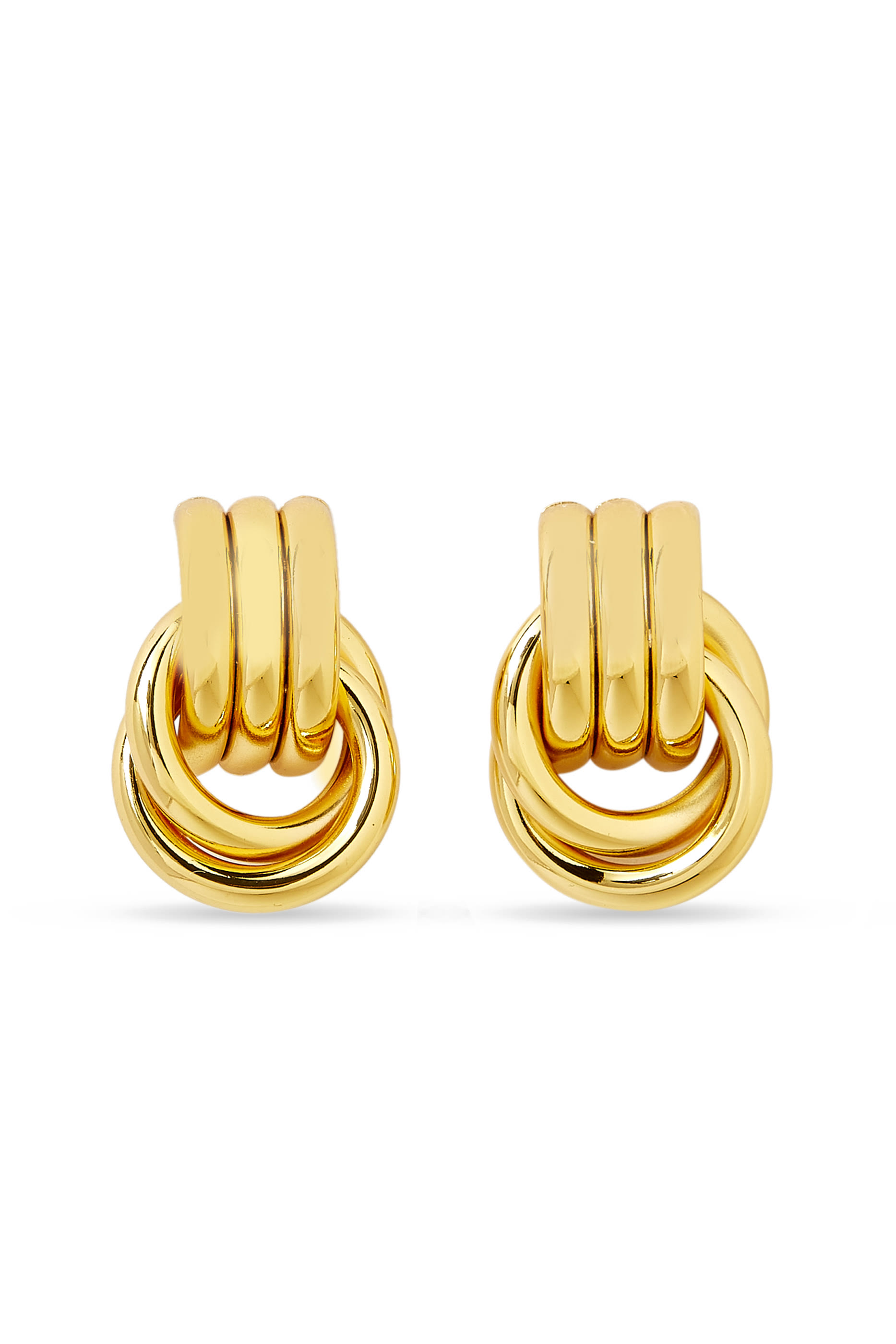 Baby Knot Earrings, 18K Gold PVD-Plated Stainless Steel