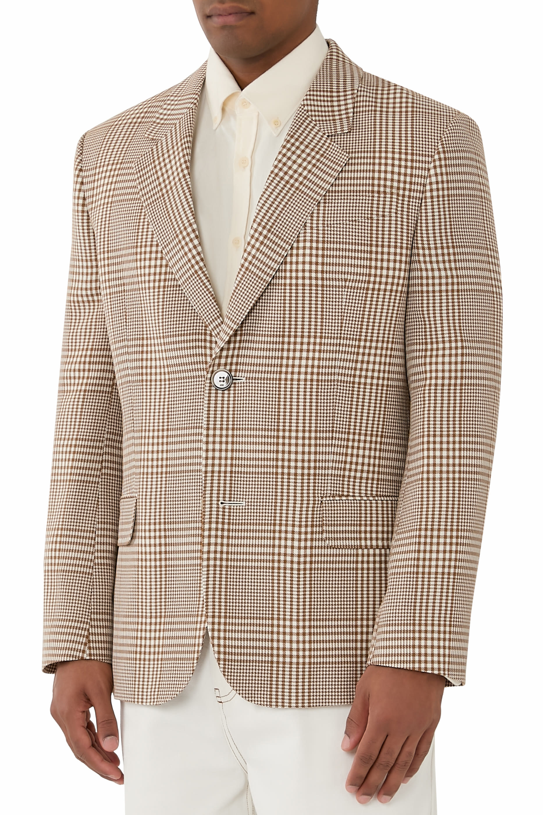 Wool Check Blazer