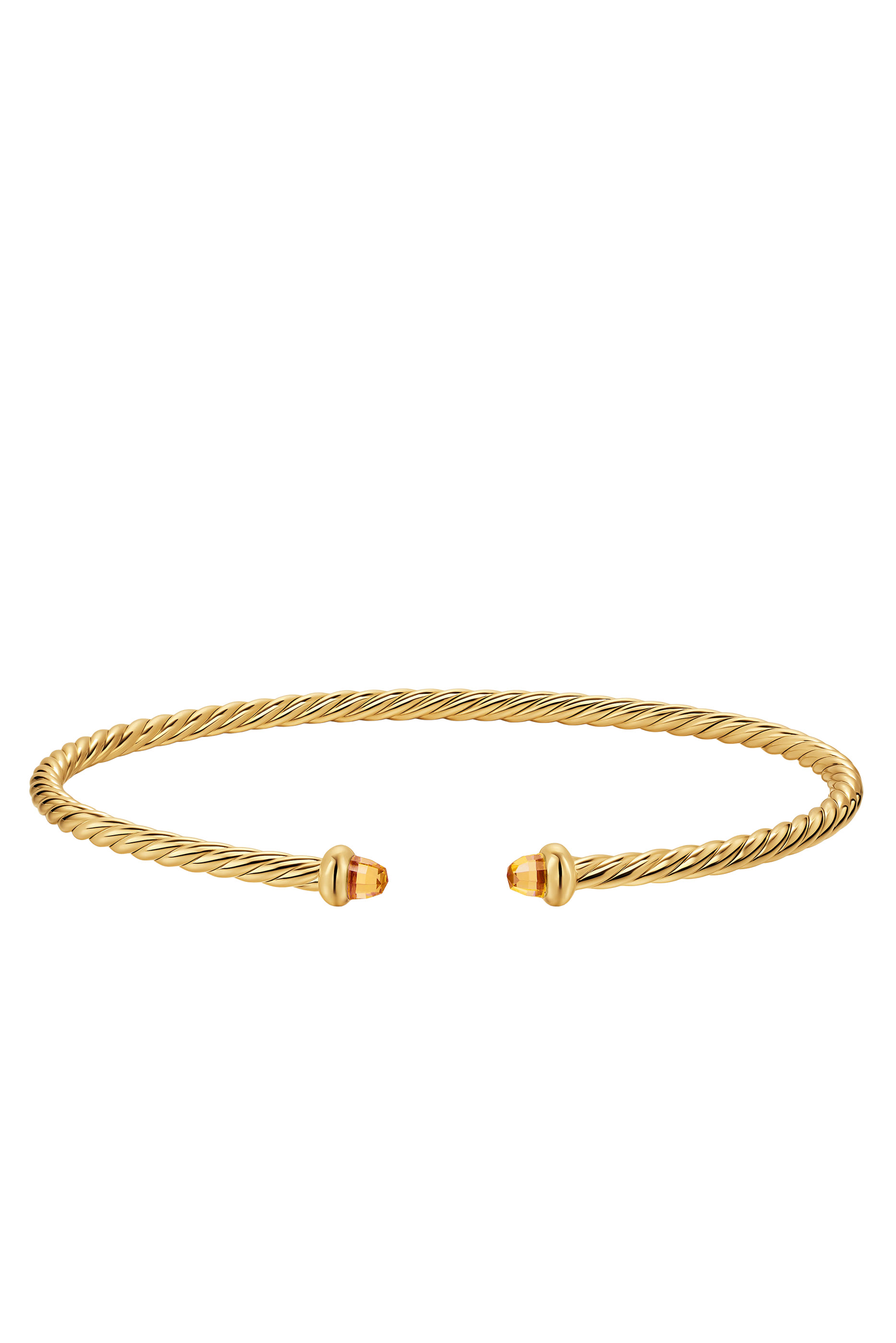Cablespira&reg; Flex Bracelet, 18k Yellow Gold  Citrine