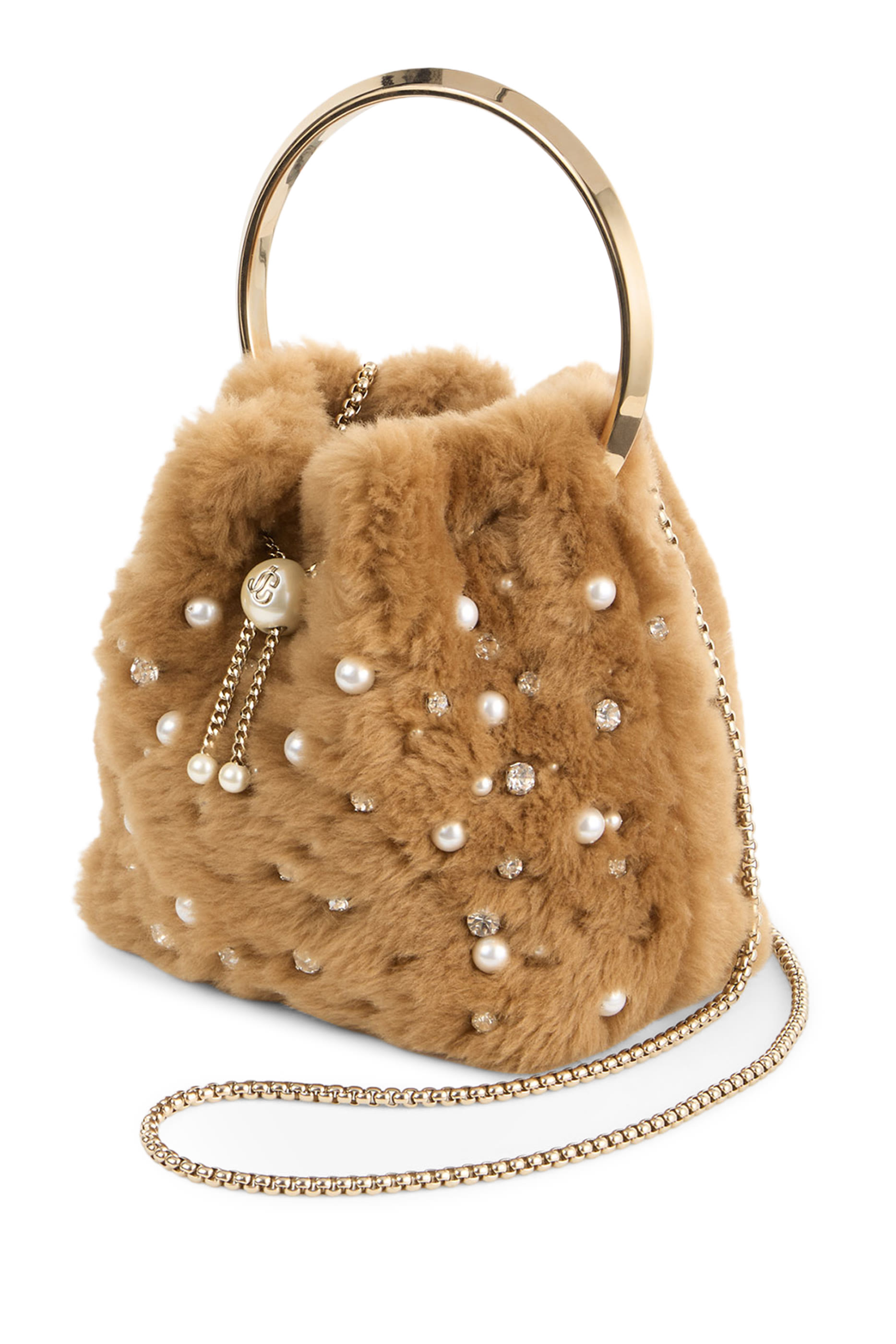 Bon Bon Small Shearling Bucket Bag