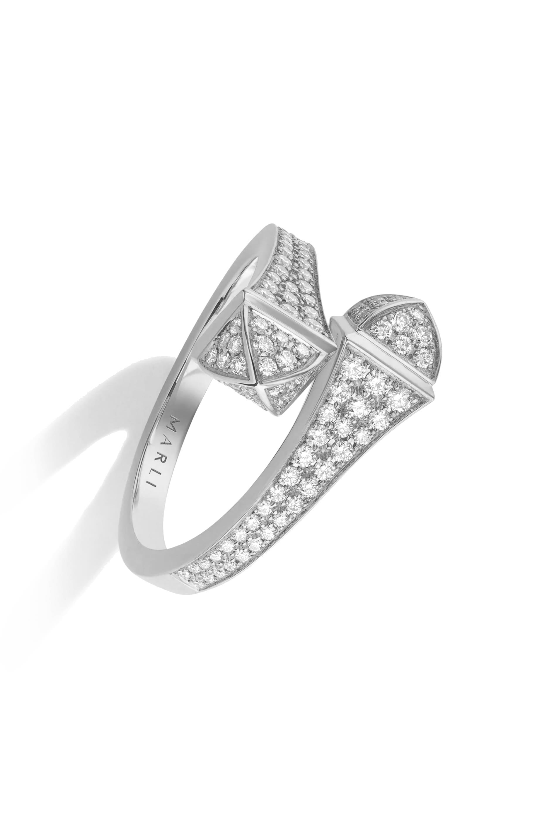 Cleo Ring, 18k White Gold  Full Diamond