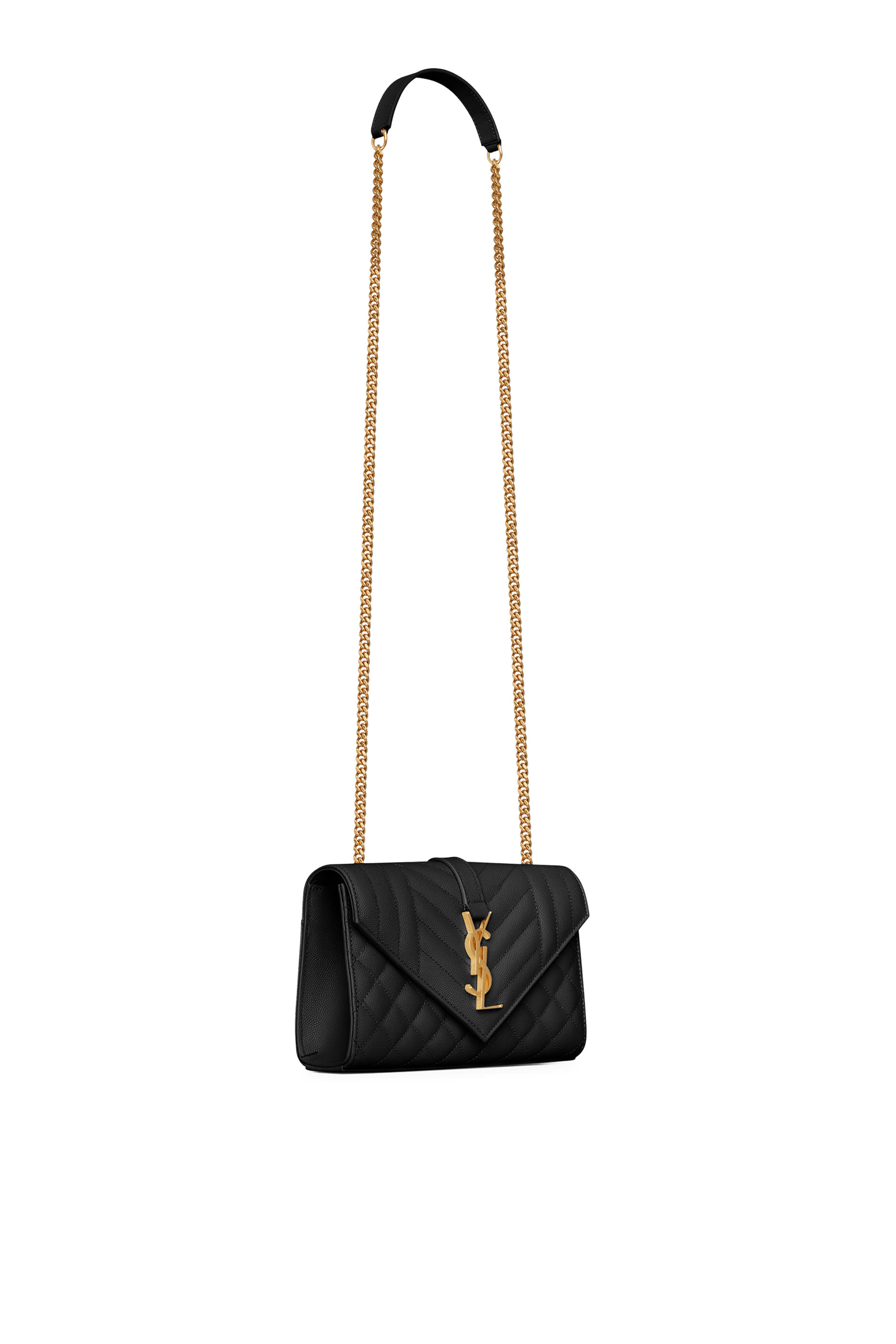 Envelope Small Bag in Quilted Grain De Poudre Embossed Leather