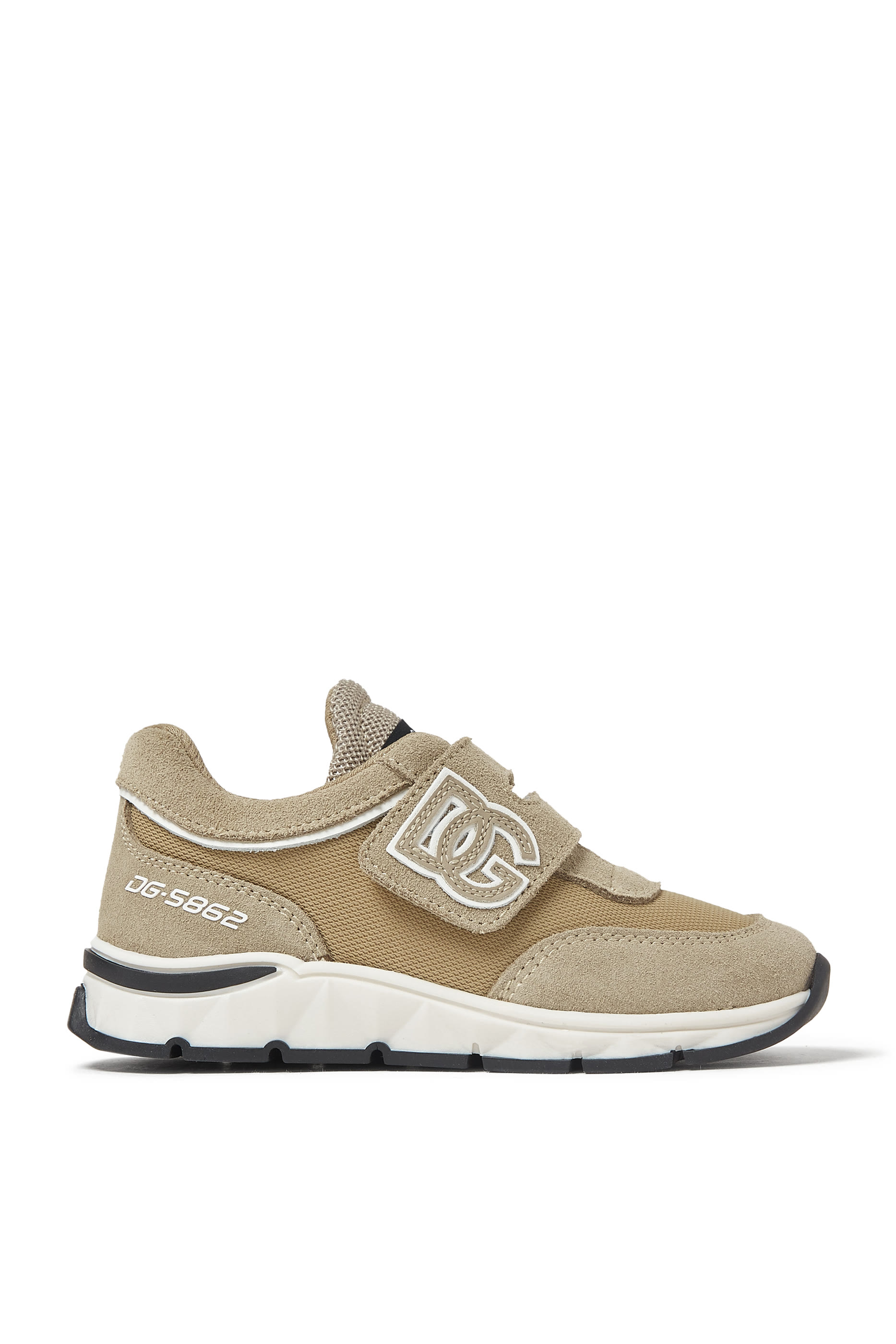 Kids DG Logo Leather Sneakers