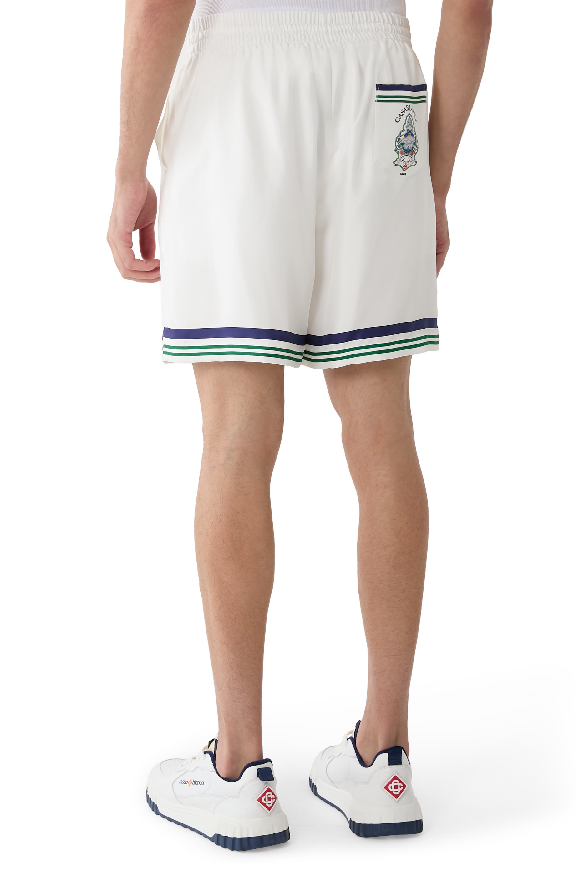 Hotel Emblem Silk Shorts
