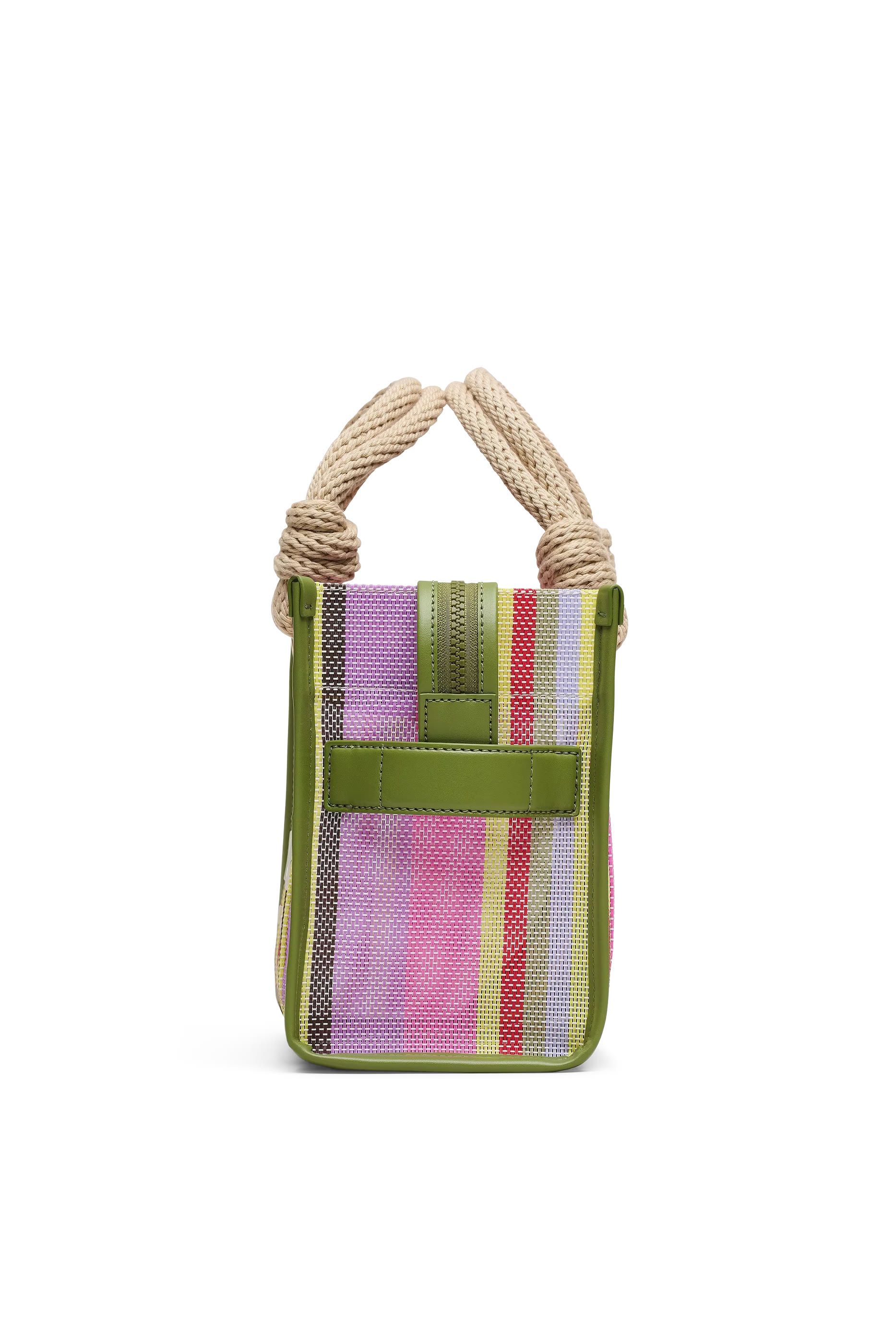 Stripe Mesh Small Tote Bag