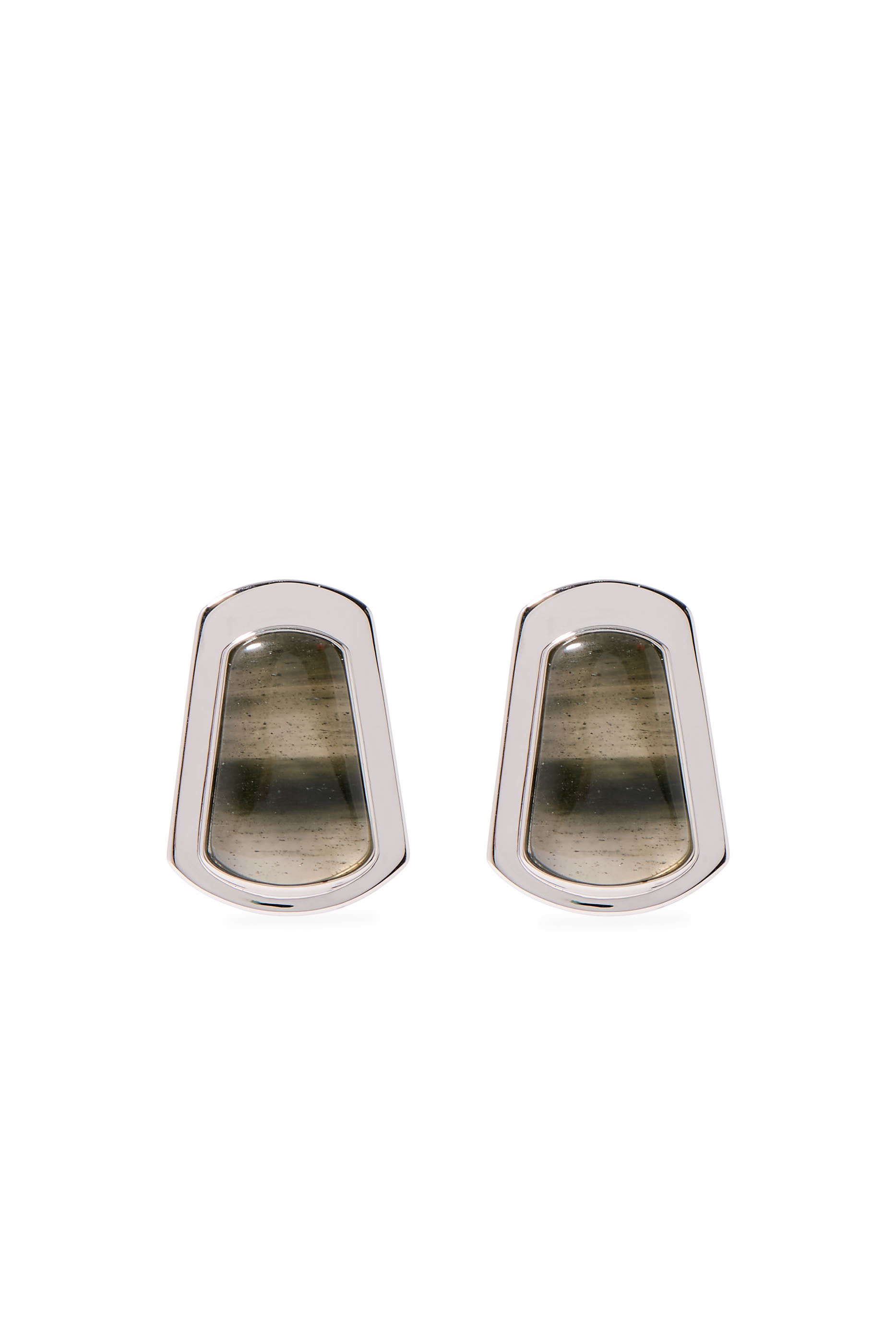 Clementine Earrings, Sterling Silver  Labradorite Stone