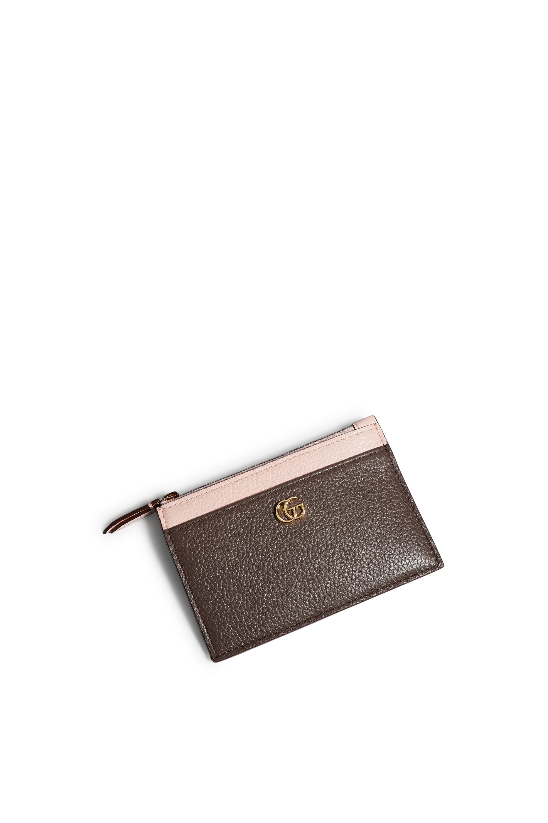 Bi-Color GG Marmont Zip Key Pouch