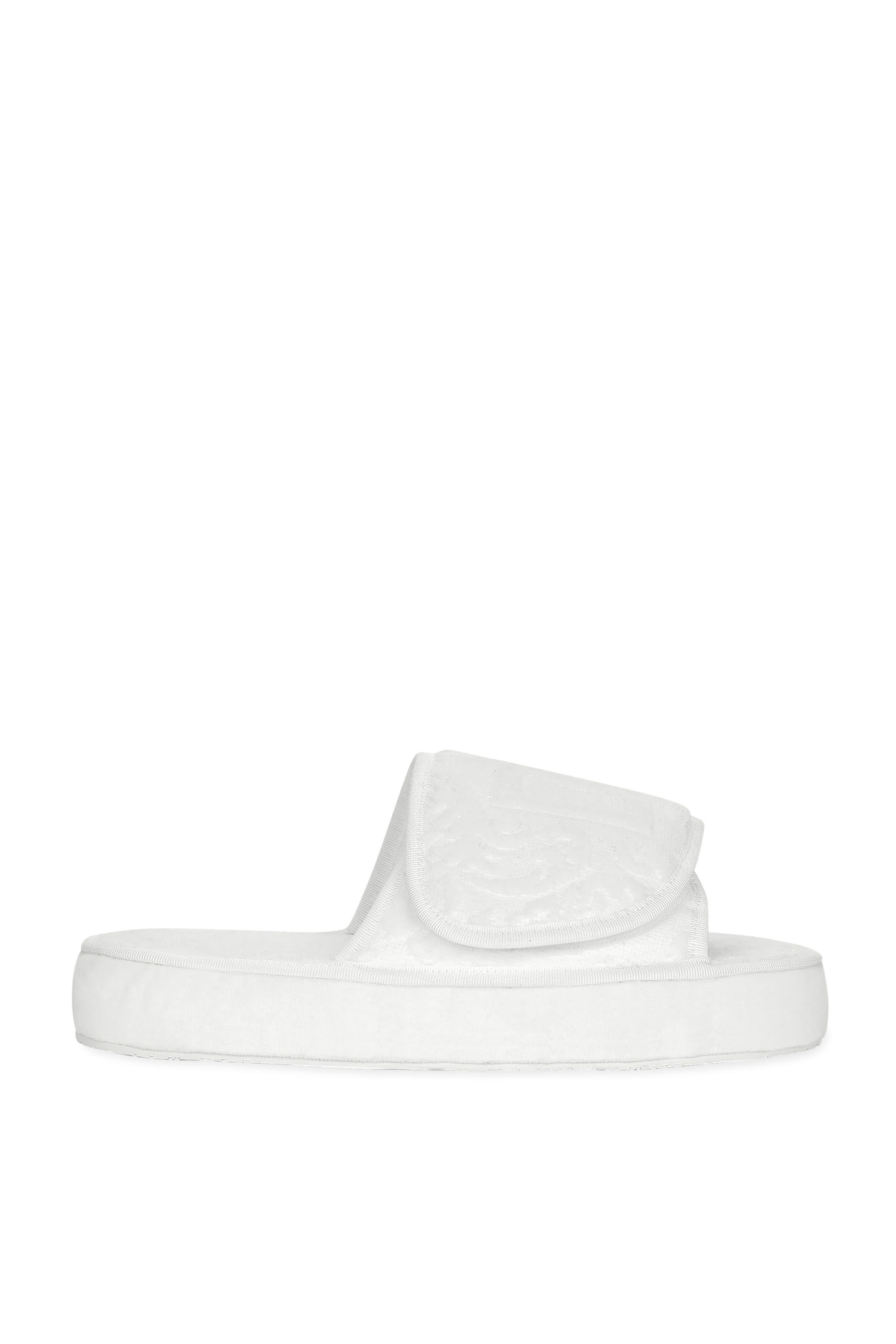 Jacquard Terry Cotton Plateau Slippers