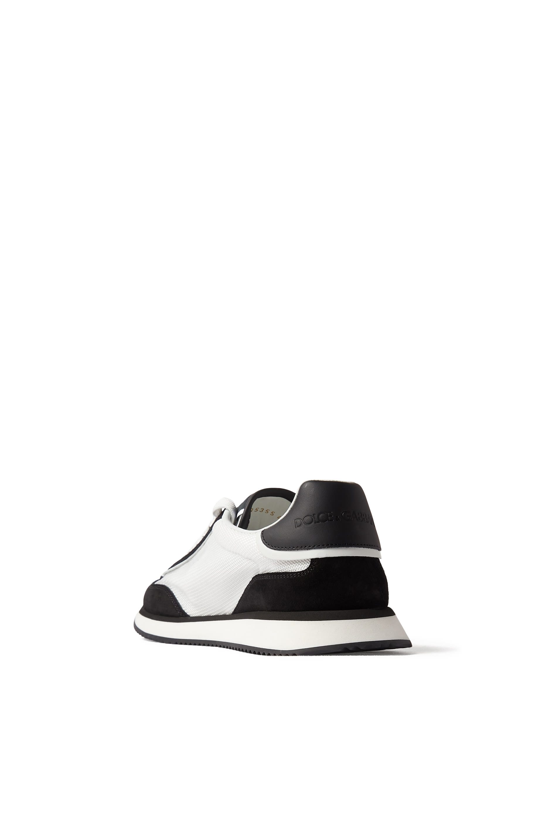 Mixed-Material Cushion Sneakers