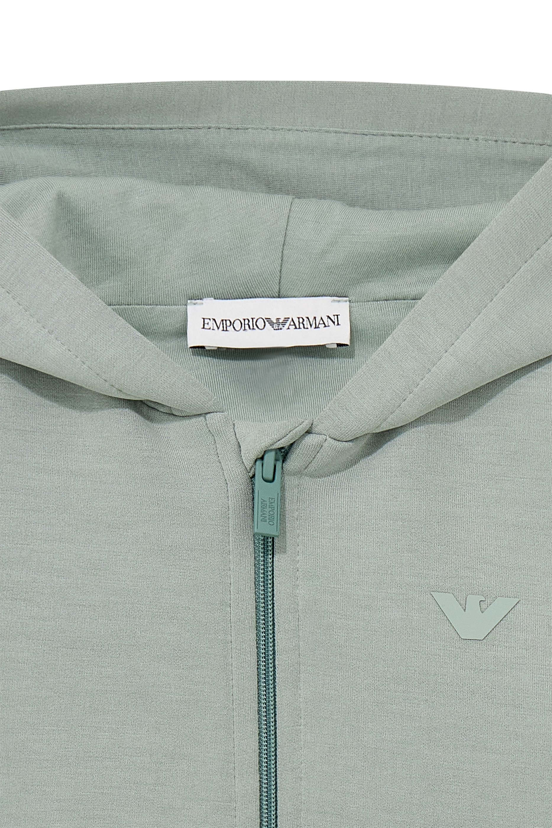 Kids Embossed Logo Zip-Up Hoodie