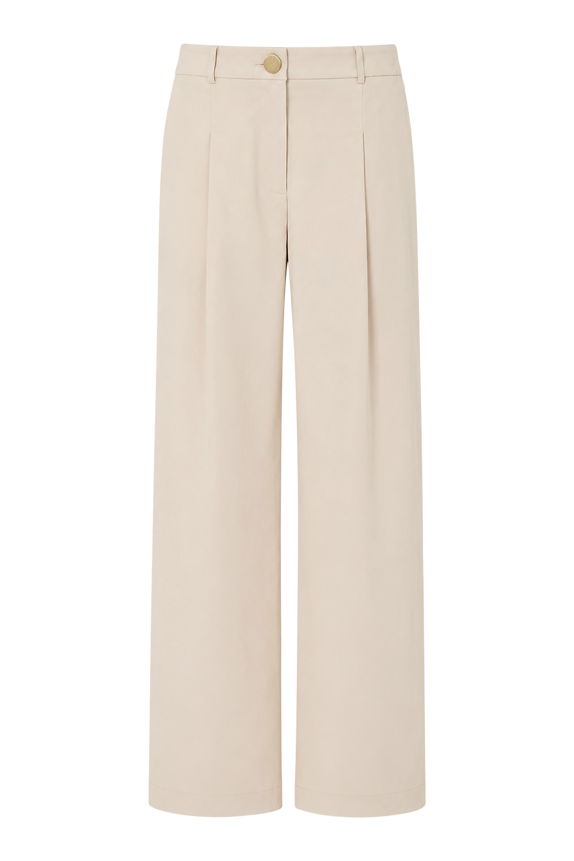 Pleated Wide-Leg Trousers