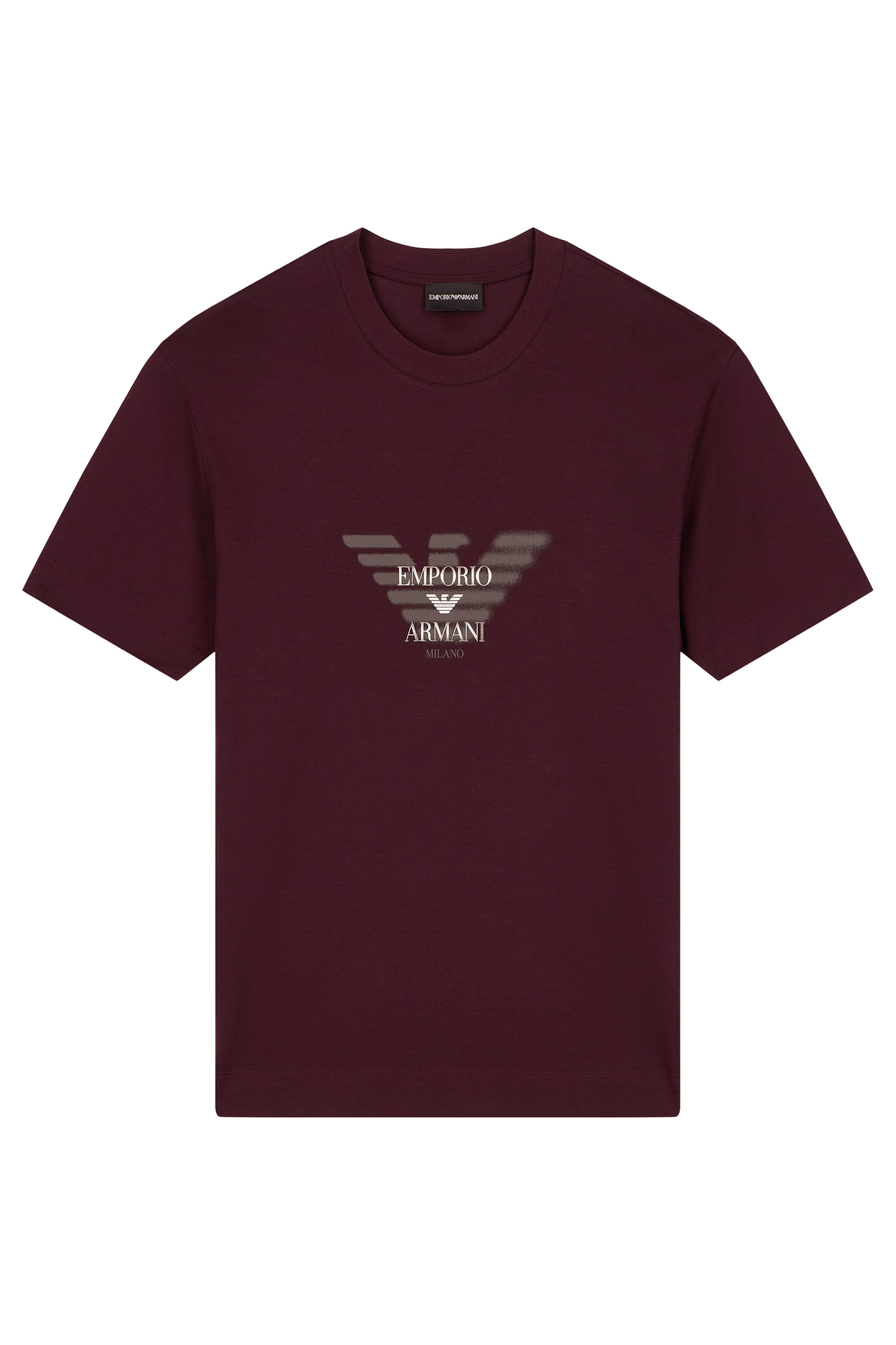 Graffiti Eagle Logo Print T-Shirt