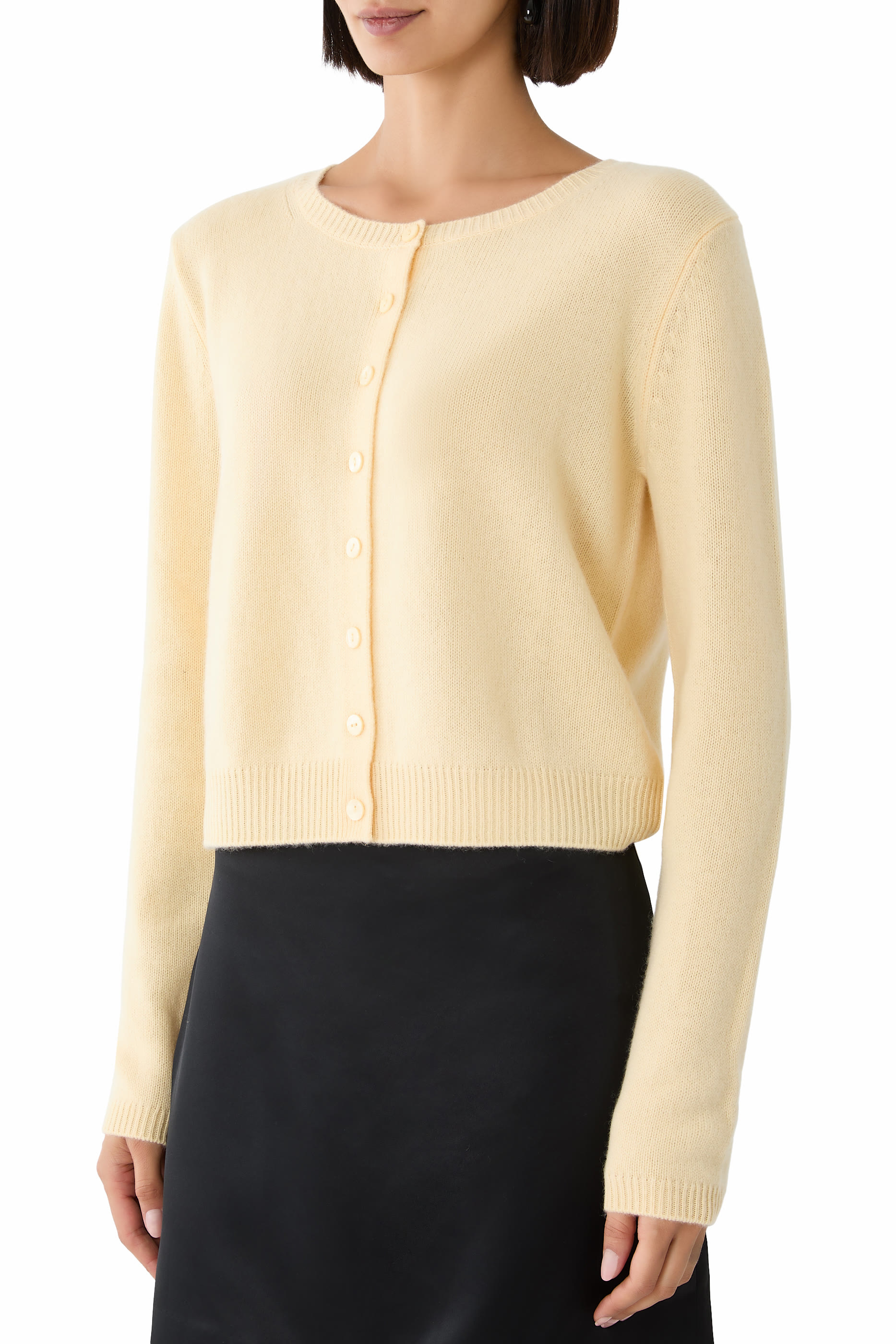 Clara Cashmere Crew Cardigan 