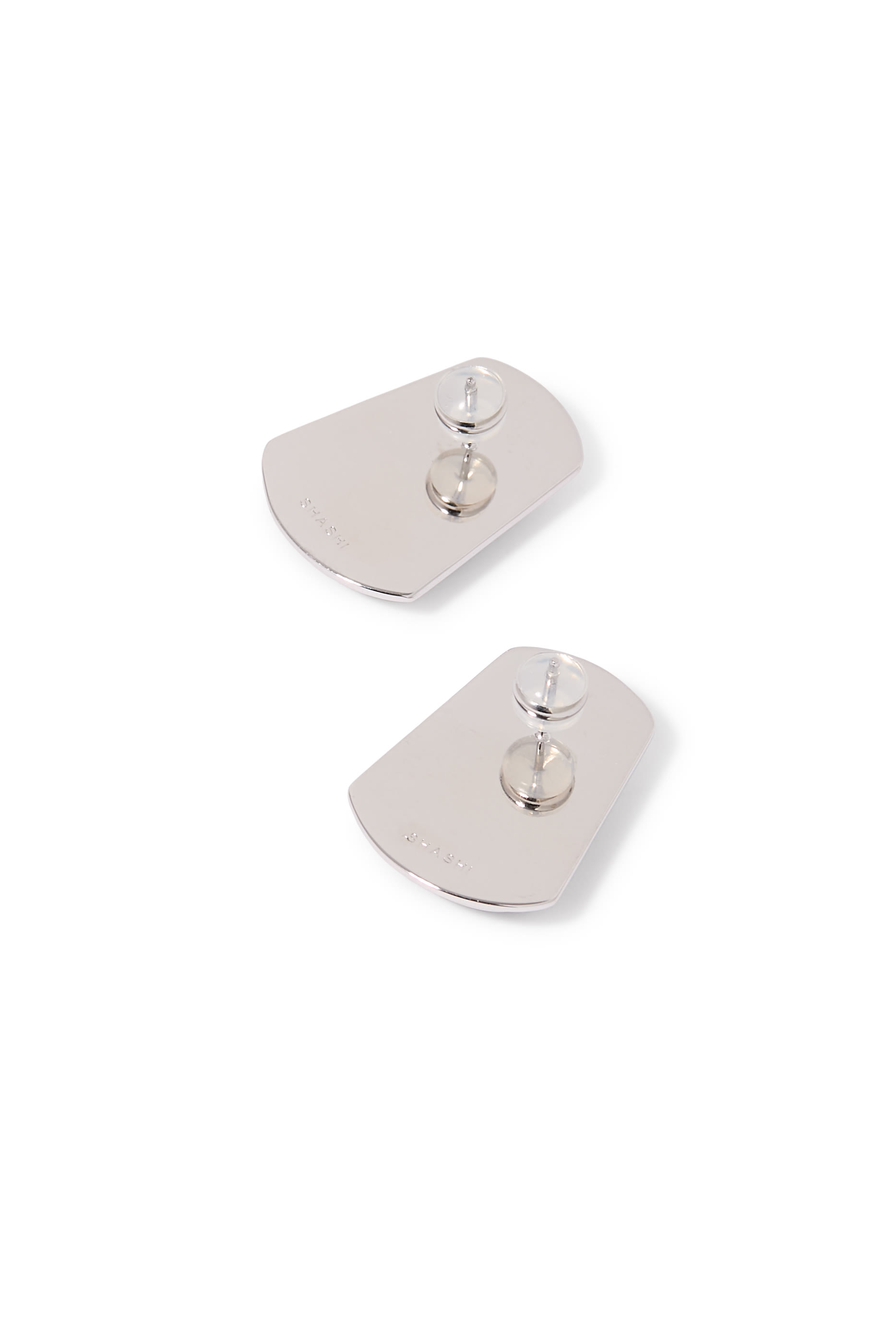 Clementine Earrings, Sterling Silver  Labradorite Stone