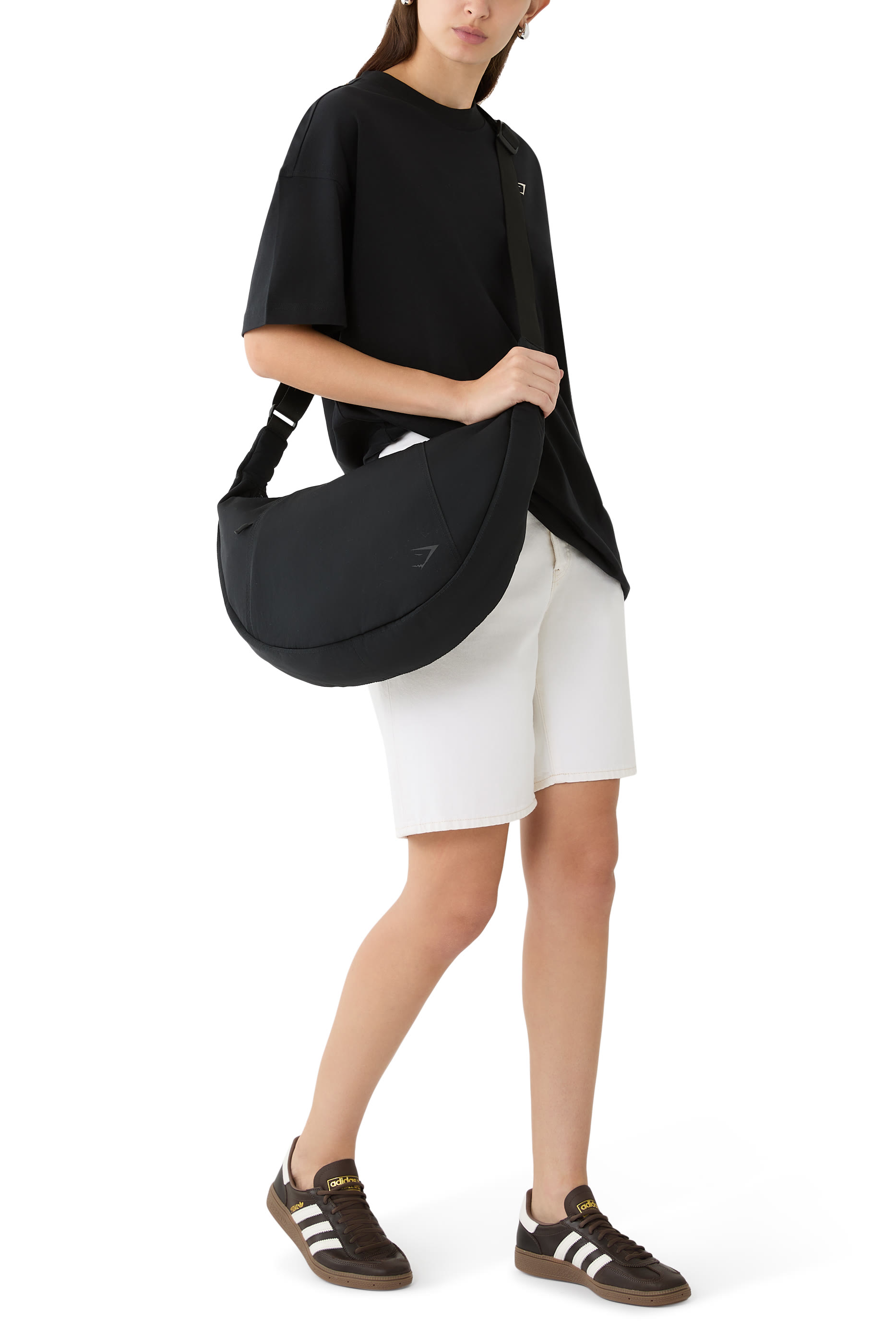 Large Pleat Crossbody Bag
