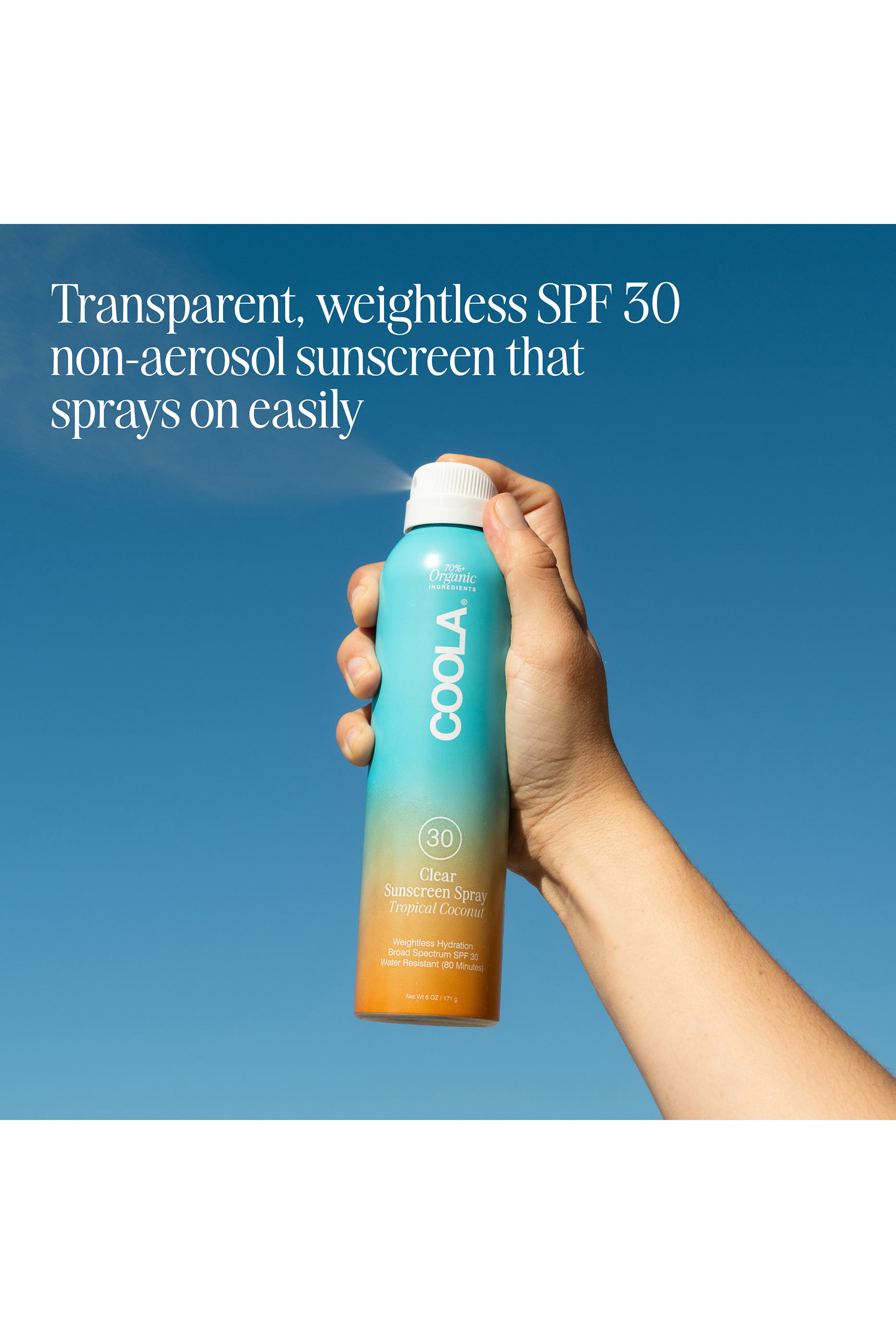 Tropical Coconut &ndash; Classic Body Organic Sunscreen Spray SPF30