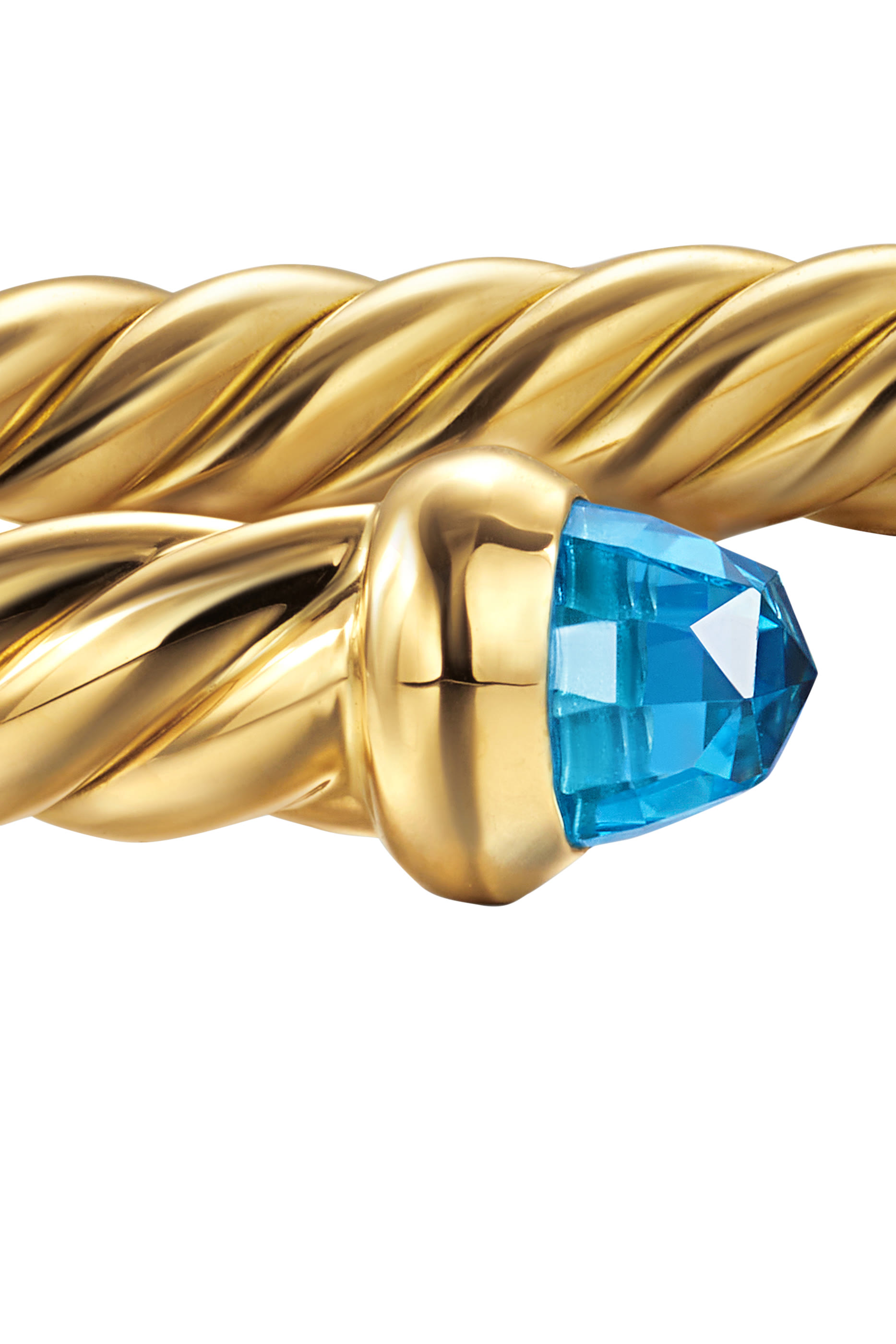 Cablespira&reg; Flex Bracelet, 18K Yellow Gold  Blue Topaz