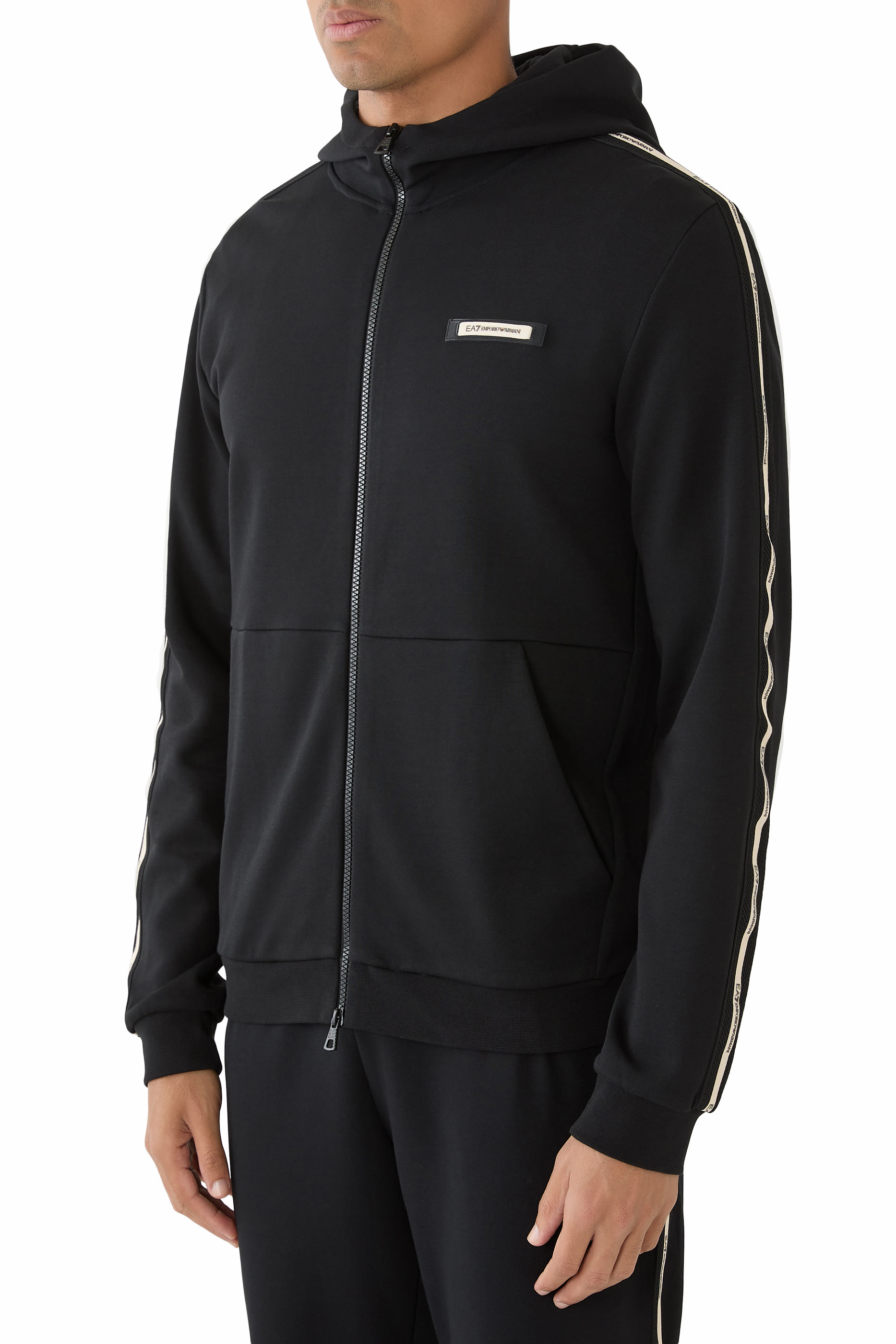 Logo Series Interlock Hooded Sweatshirt