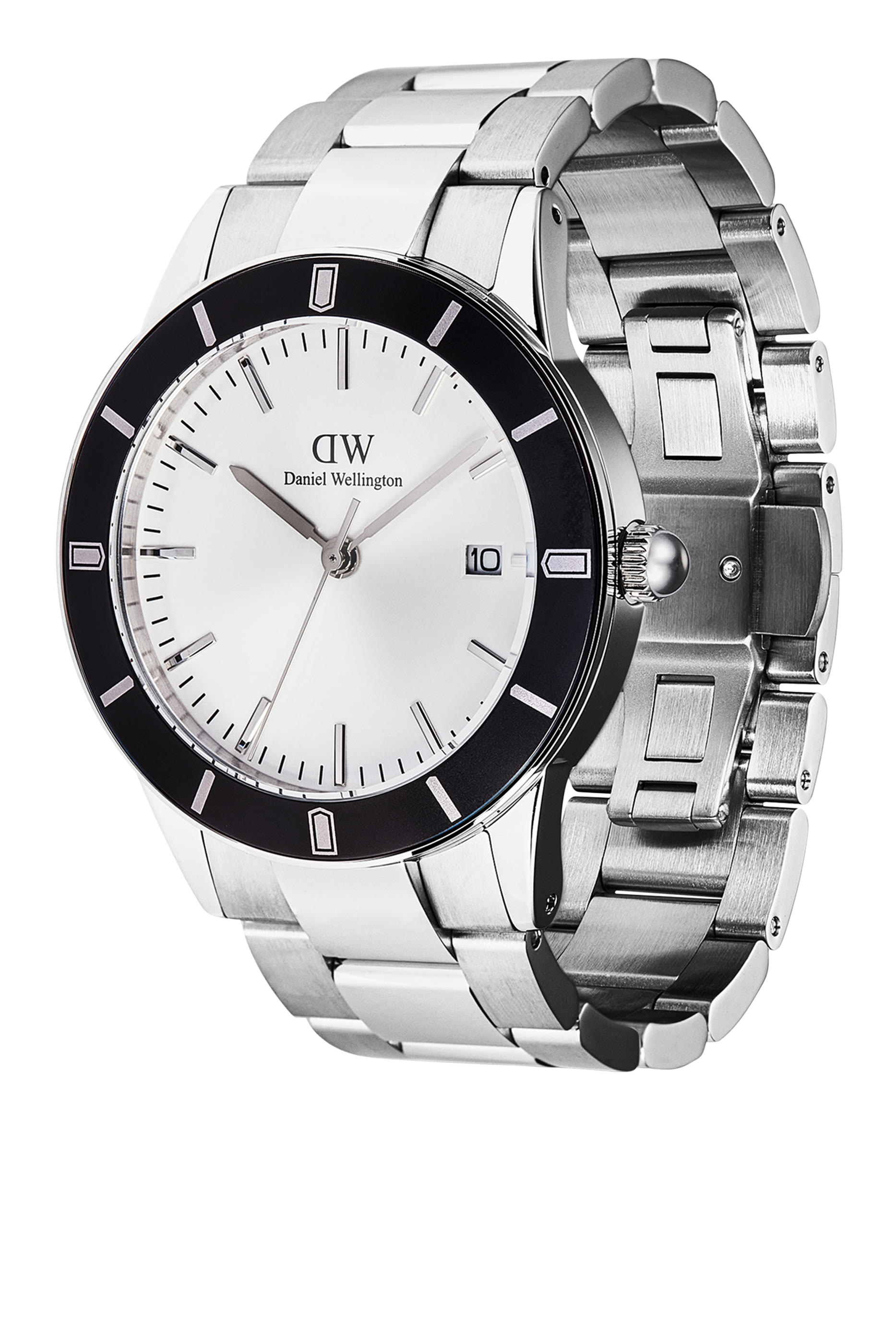 Iconic Paradigma Link Black Bezel Watch, 40mm