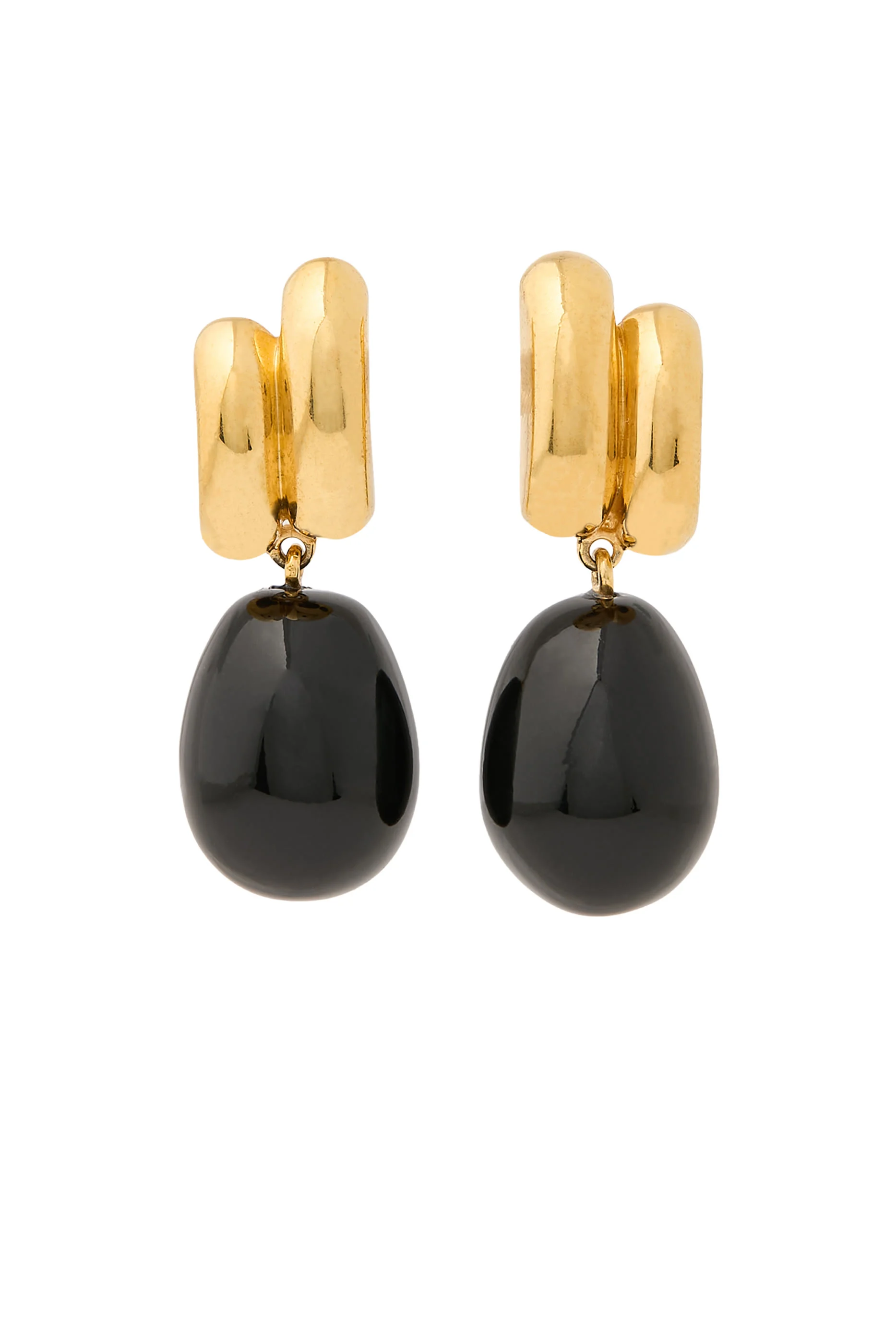 The Iris Earrings, Sterling Silver  Ceramic Beads