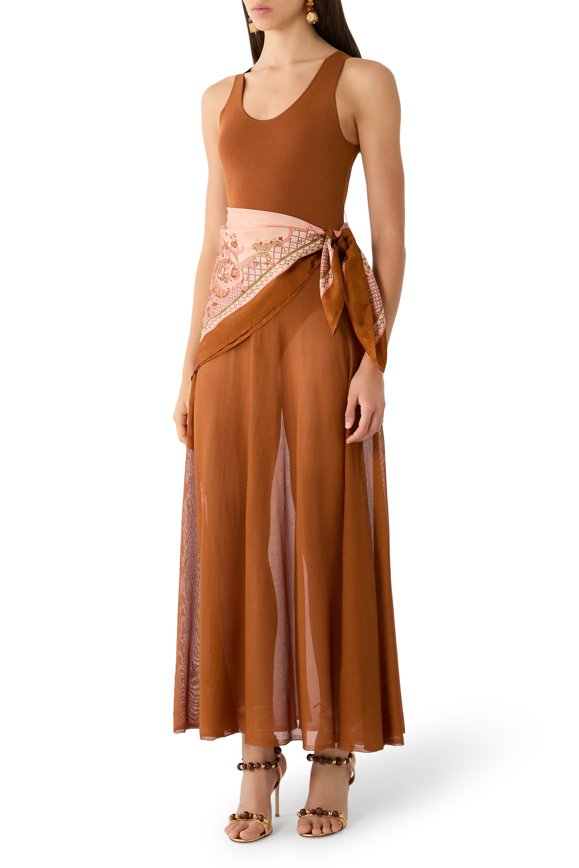 Aster Scarf Maxi Dress