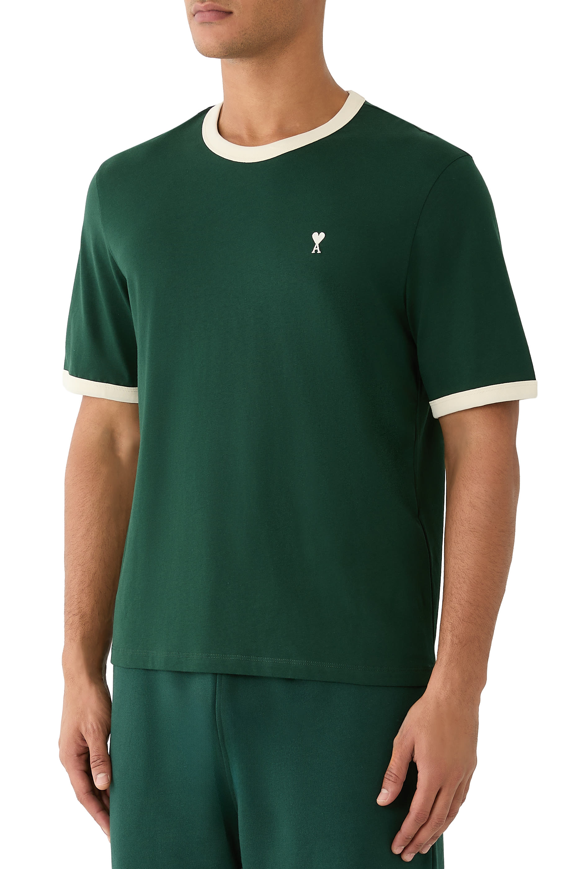 Contrasted T-Shirt with Ami de Coeur