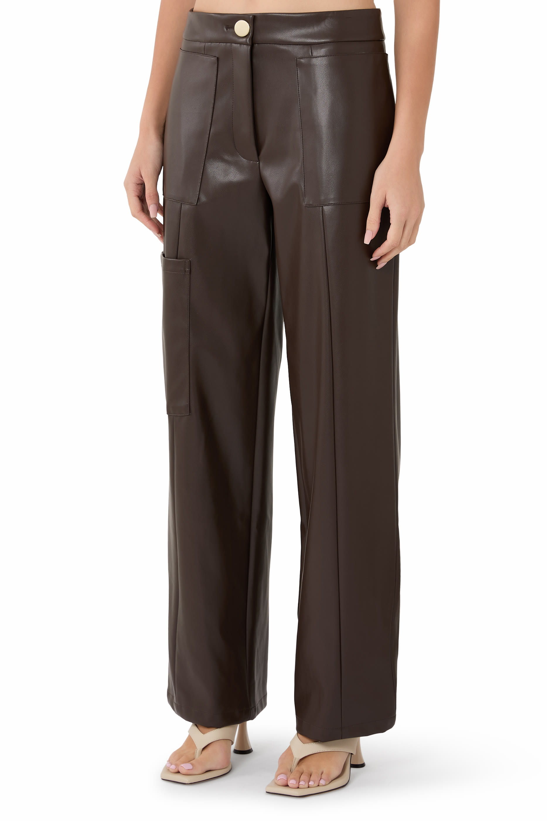 Patch Pocket Rib Details Trousers