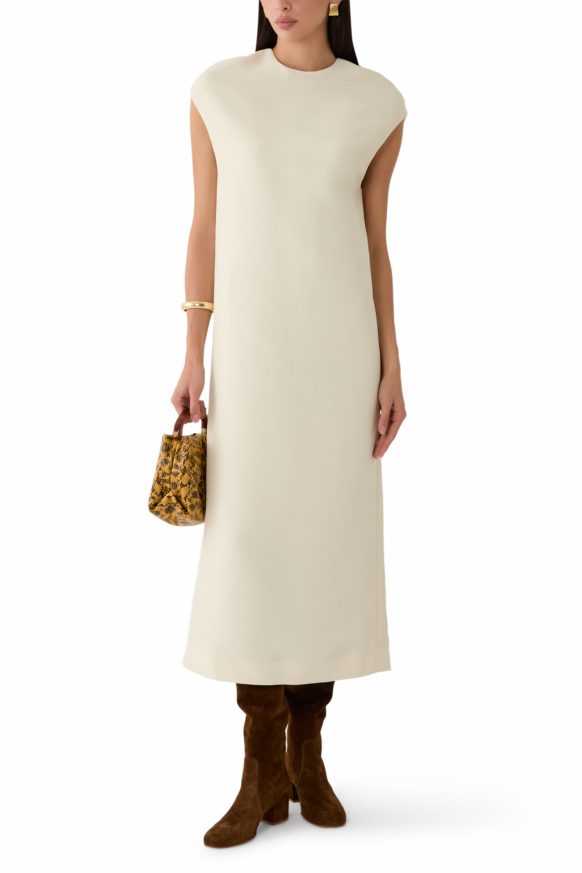 Ruth Cap-Sleeves Dress