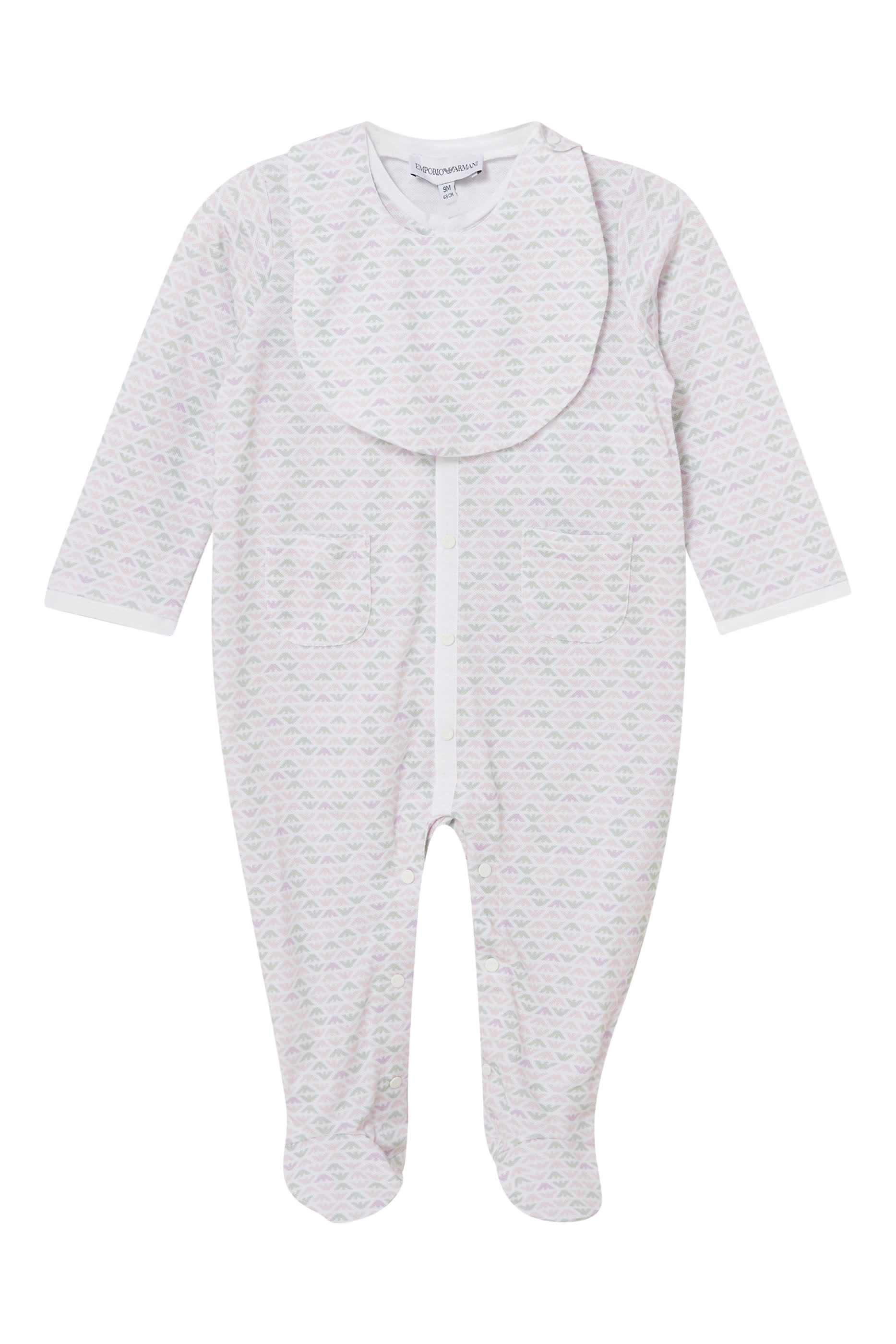 Kids Eagle Cotton Romper  Bib Set