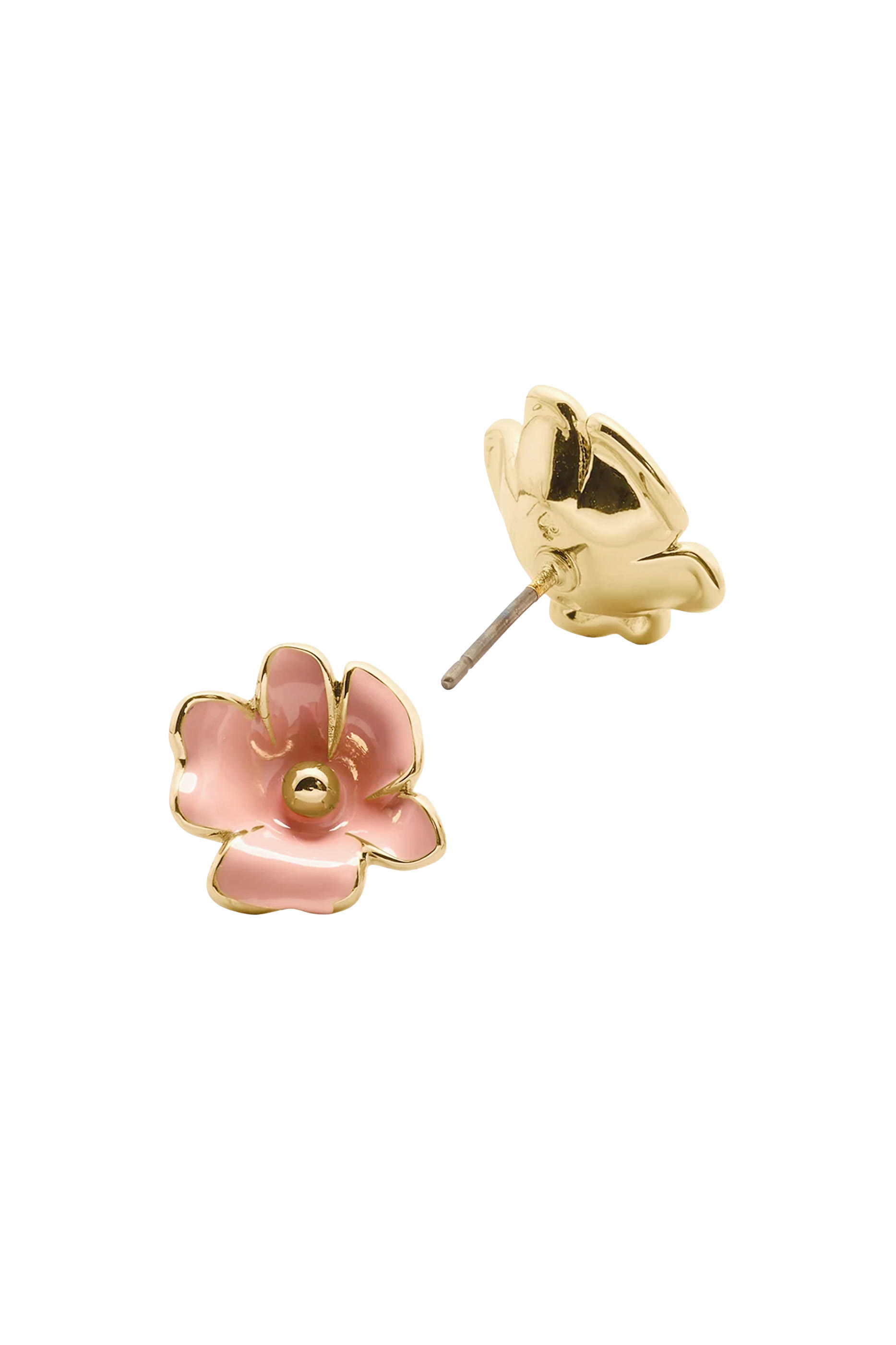 Bloom Flower Studs, Enamel  Titanium Posts