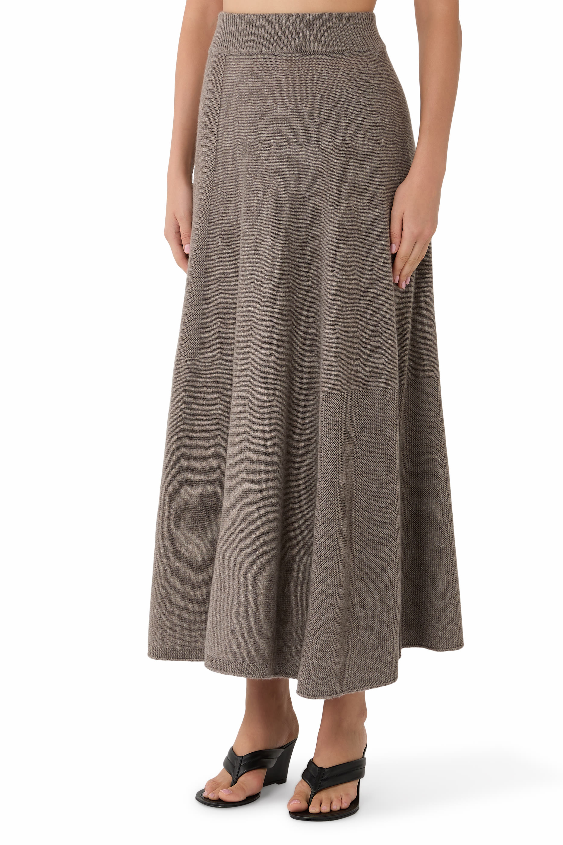 Ribbed Waistband Skirt
