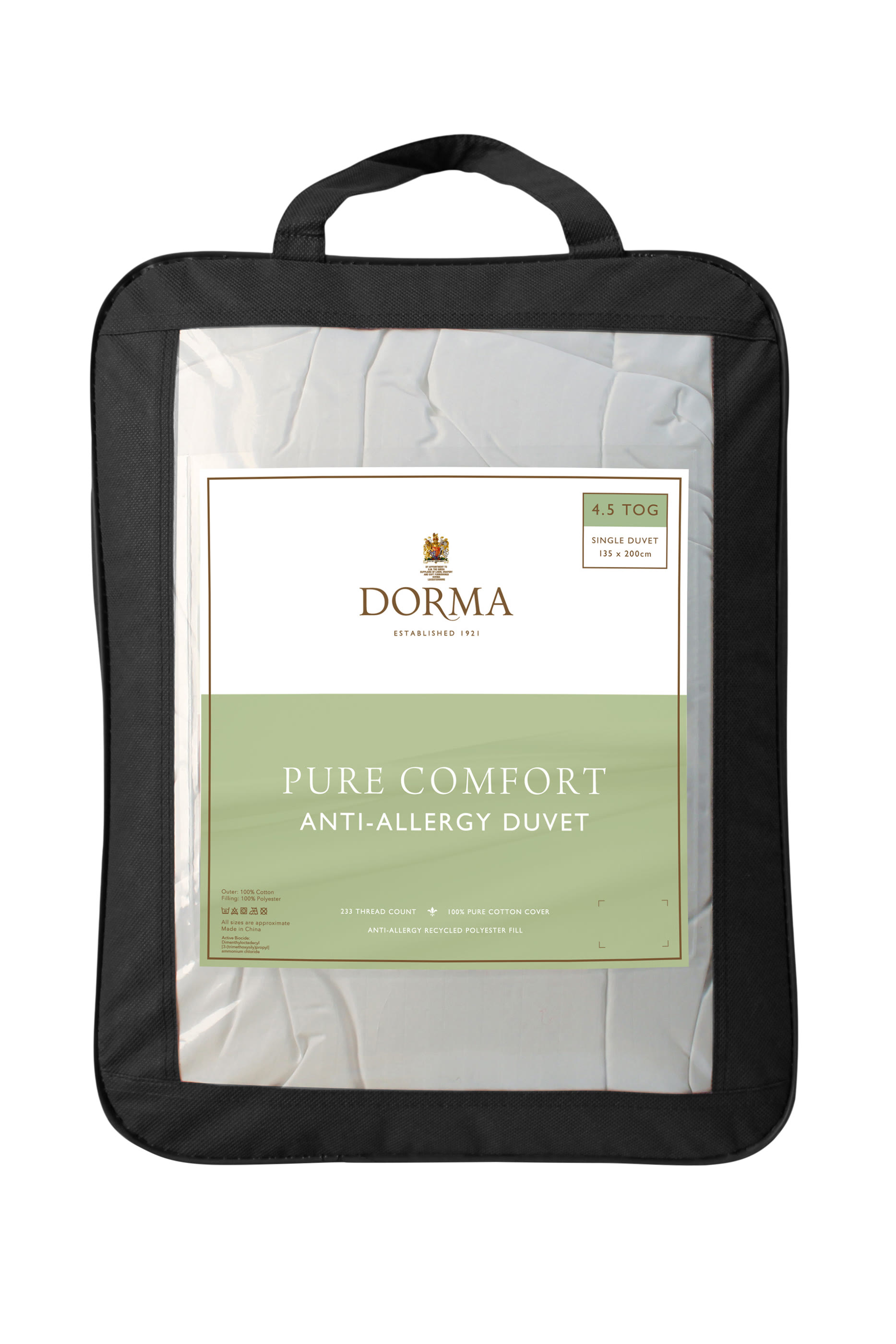 Pure Comfort Anti-Allergy 13.5 Tog Duvet