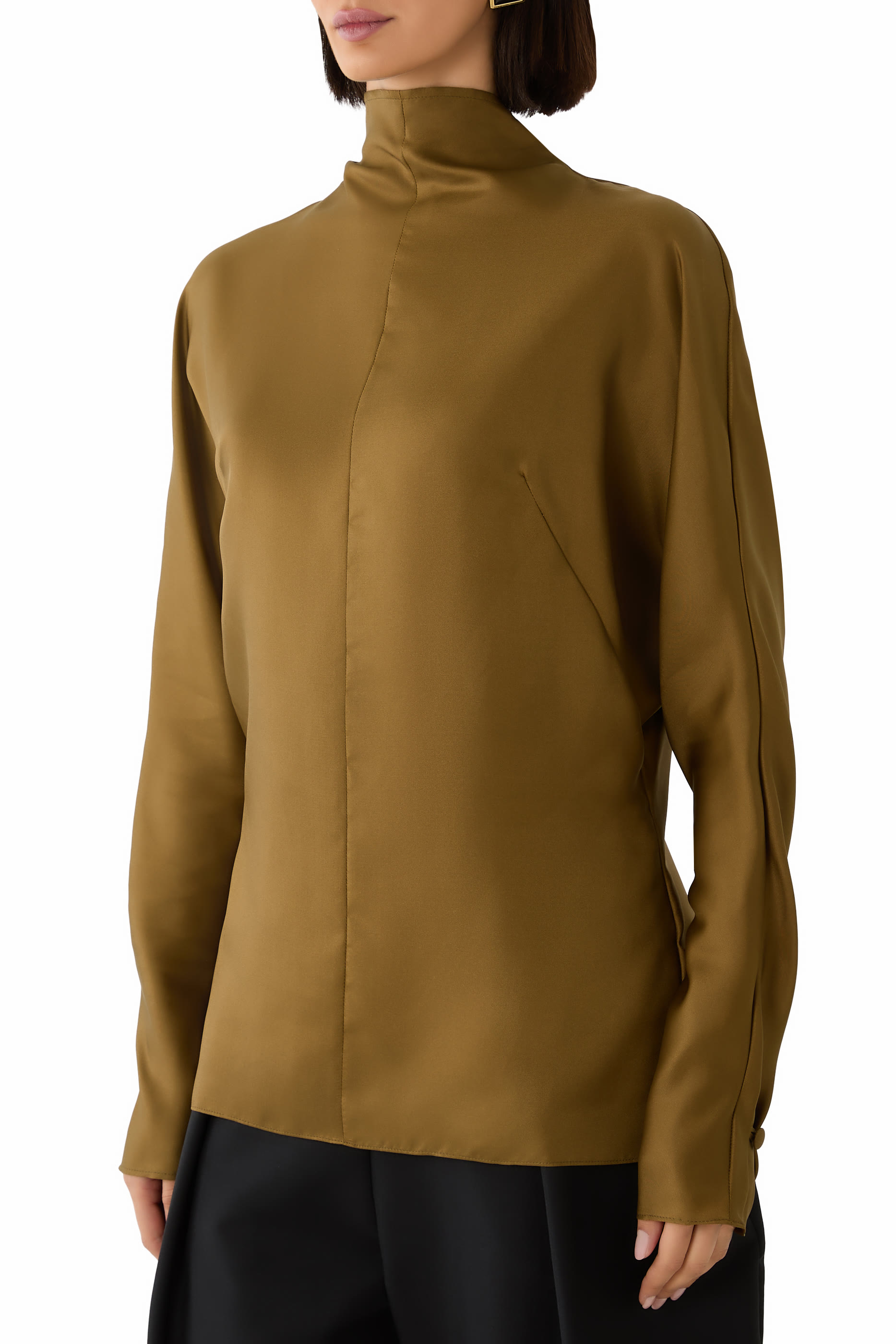 Bat Sleeves Twill Top