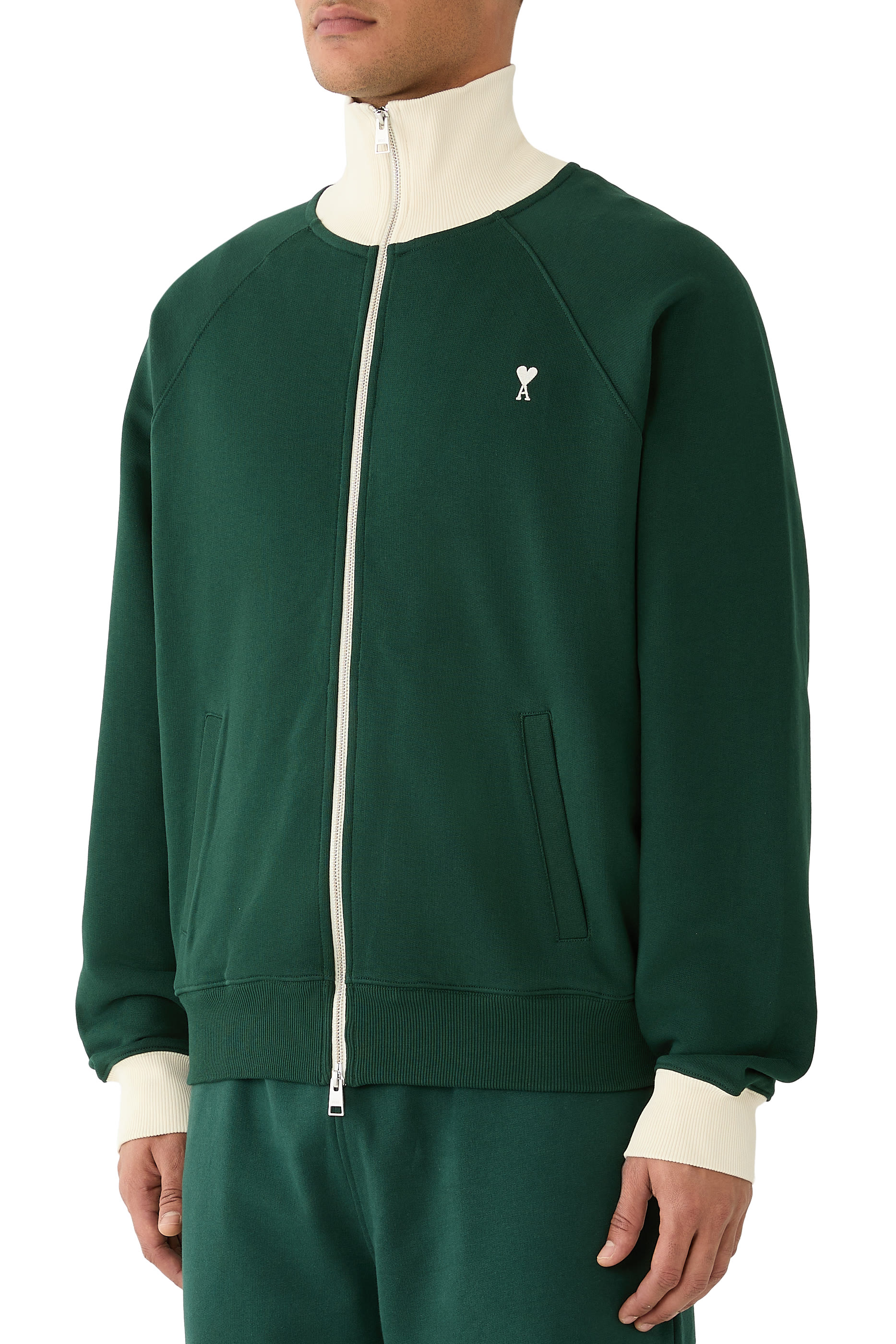 Zipped Sweatshirt with Ami de Coeur