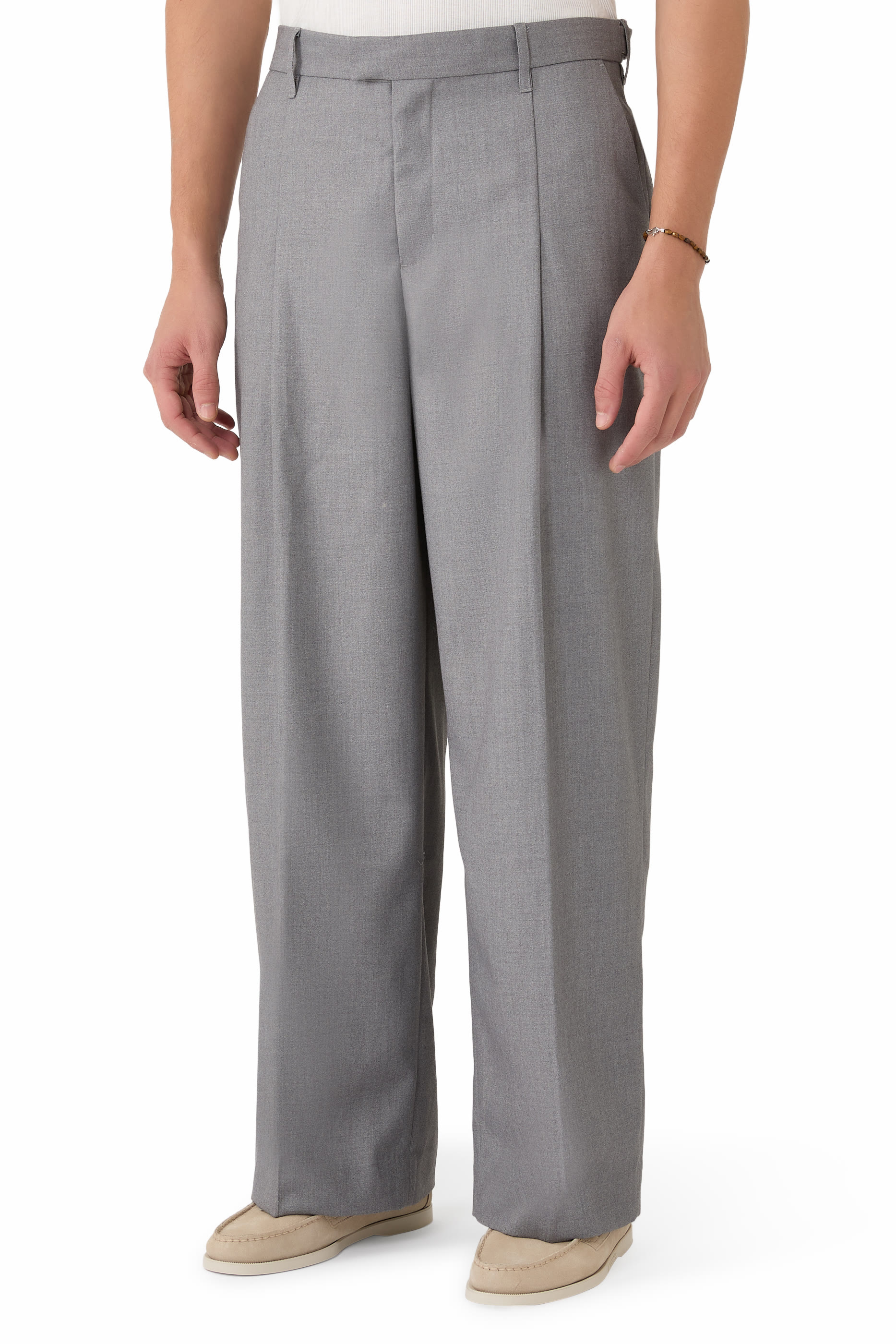 Tailored Wide Leg Trousers