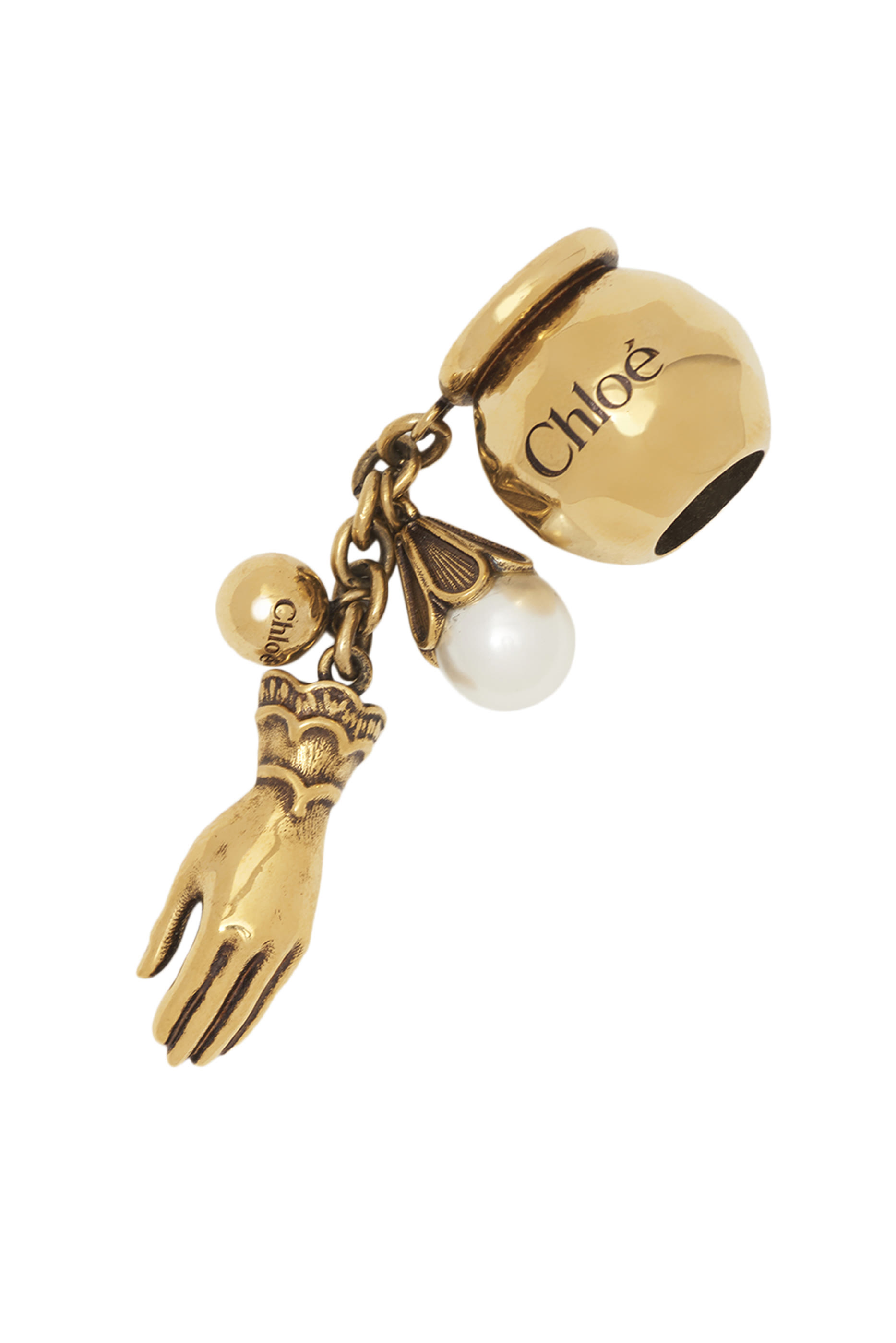  Sphere Hand  Pearl Dice Charm for Bracelet Bag