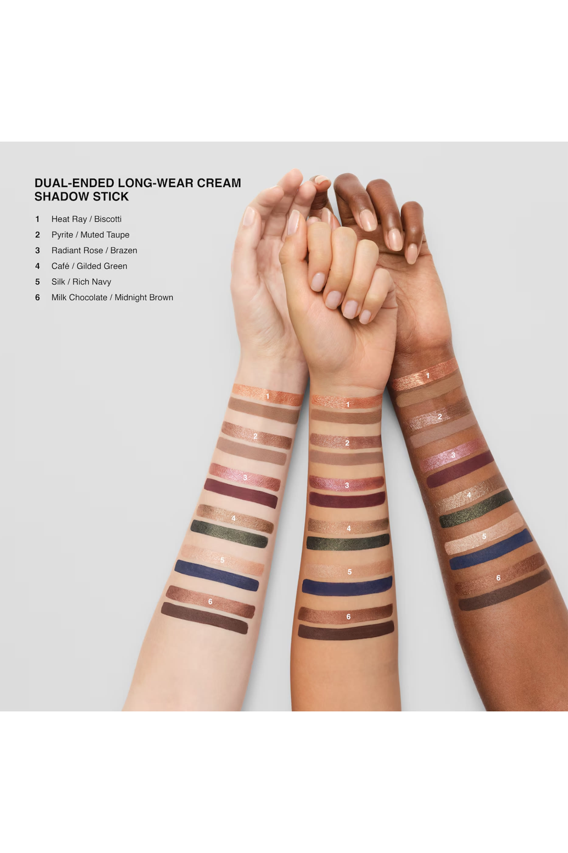 Dual-Ended Long-Wear Cream Eyeshadow Stick